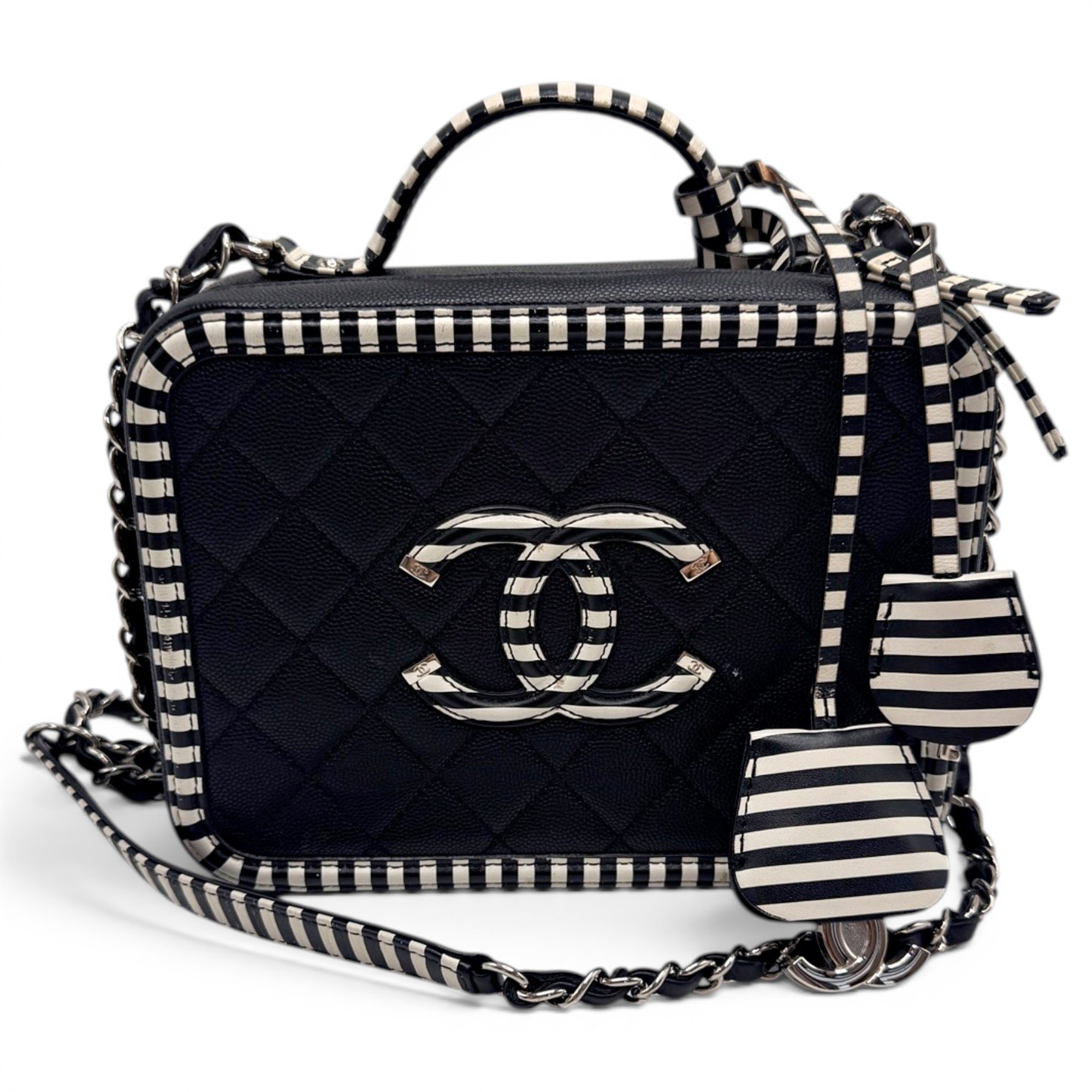 Vanity leather handbag