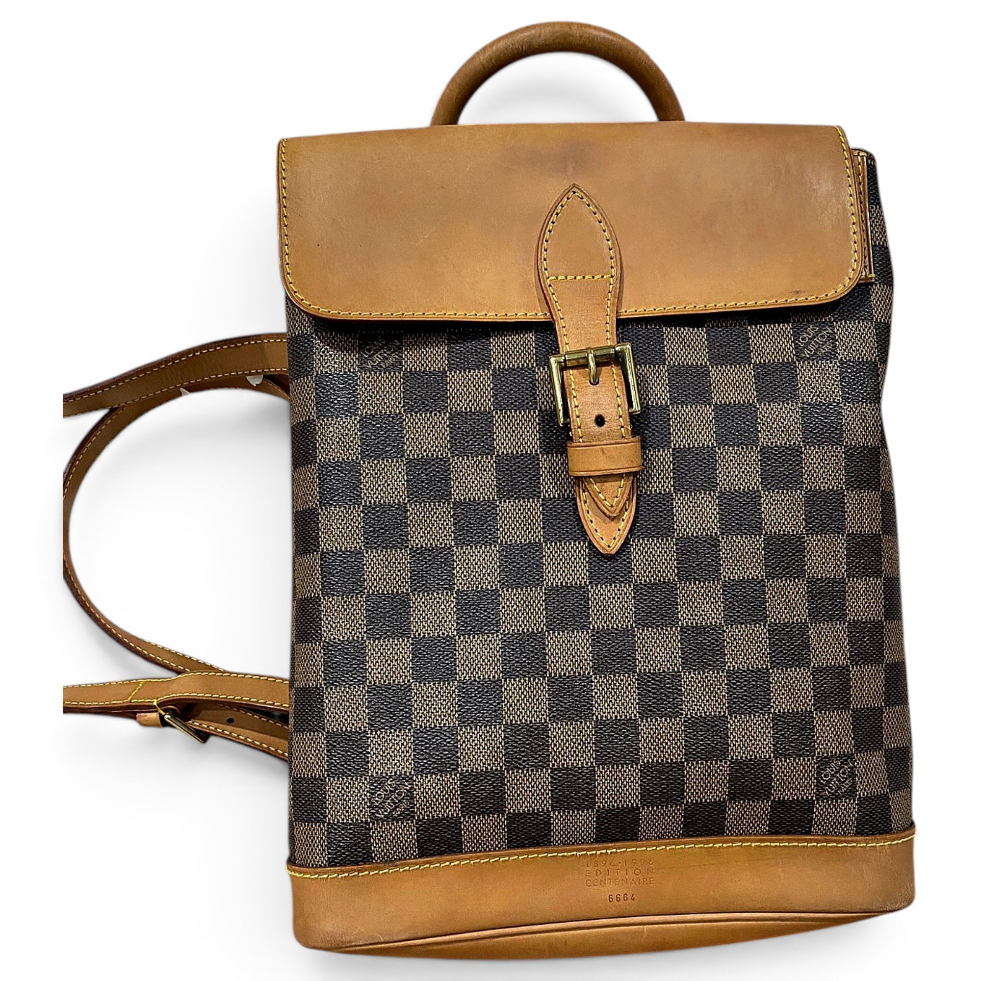Arlequin leather backpack