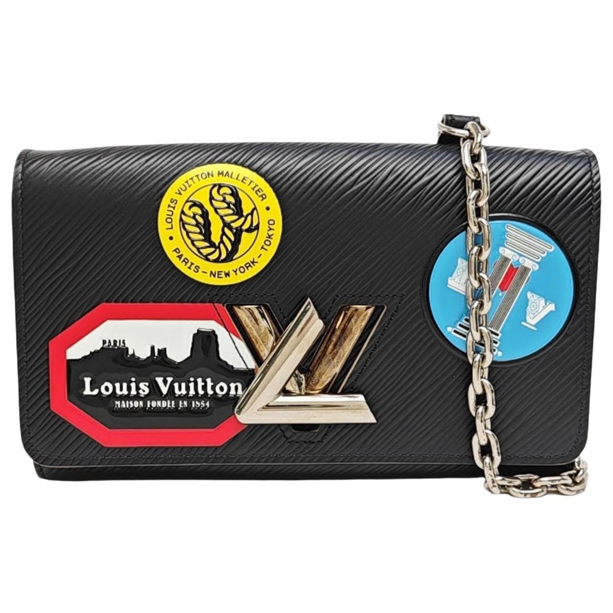 Twist Belt Wallet On Chain leather crossbody bag