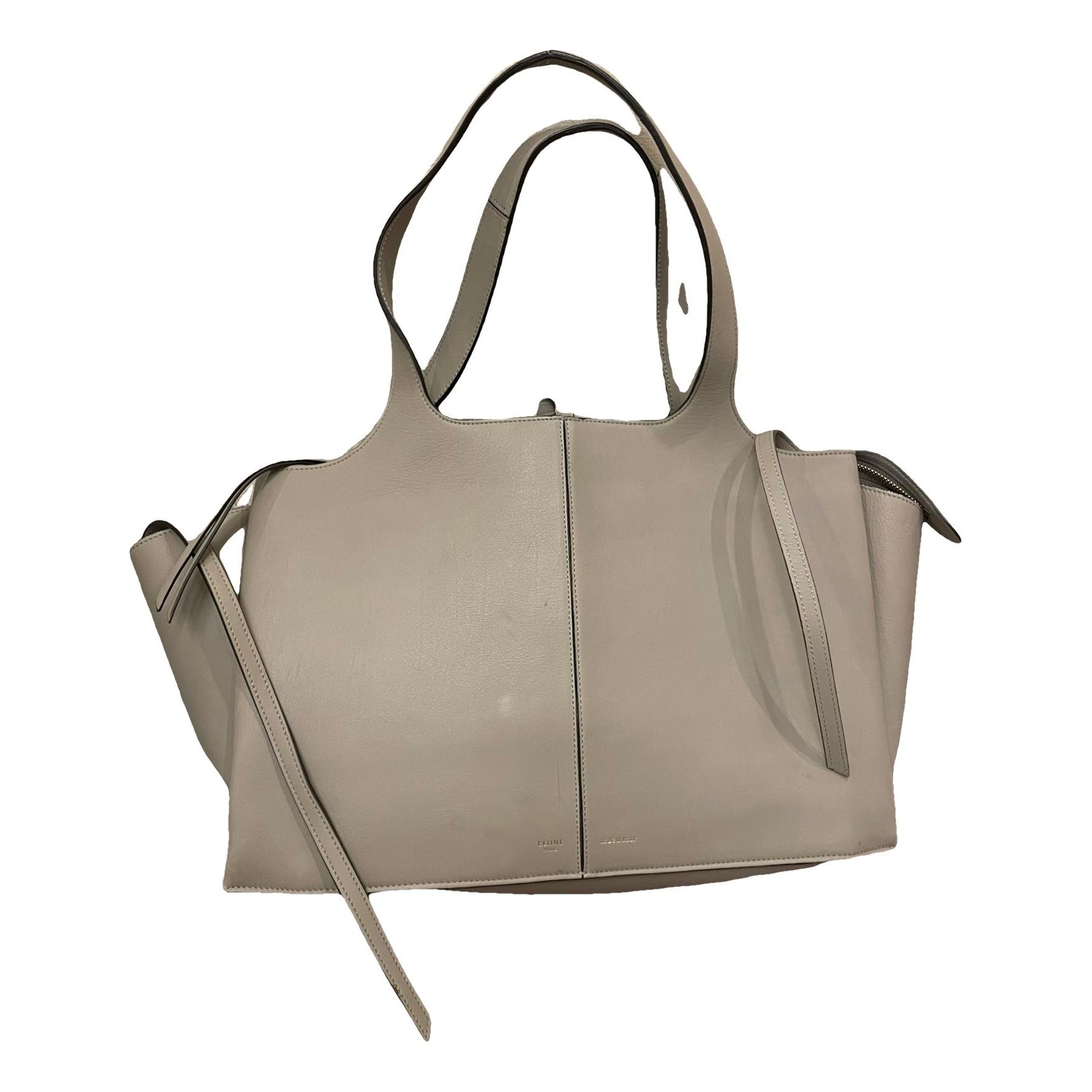 Tri-Fold leather tote