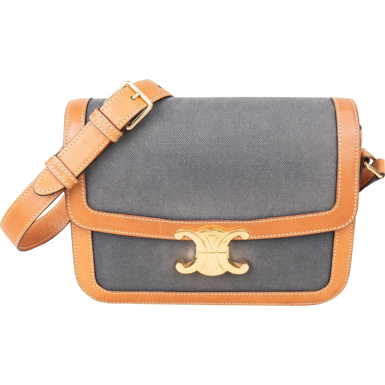 Triomphe leather crossbody bag