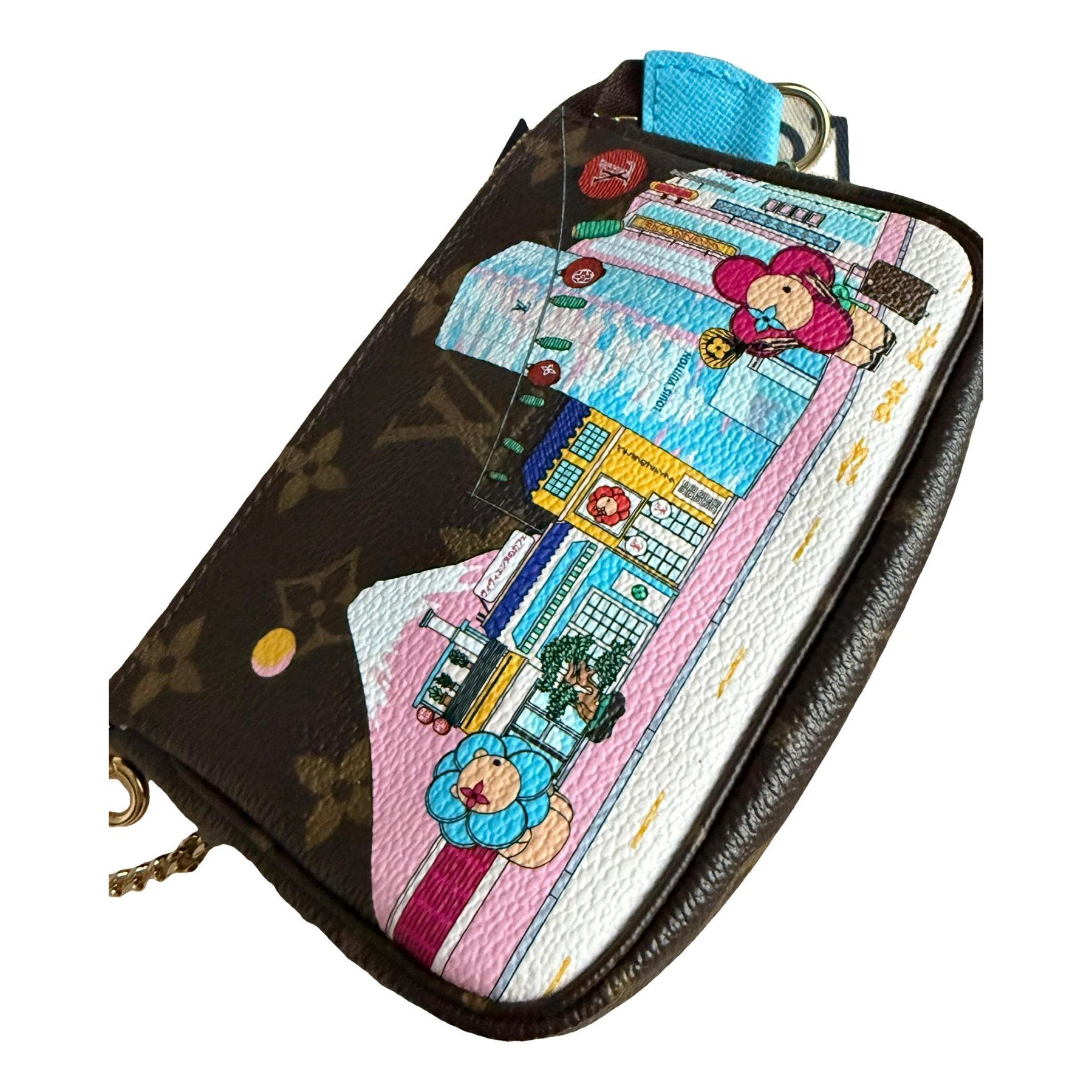 Leather clutch bag