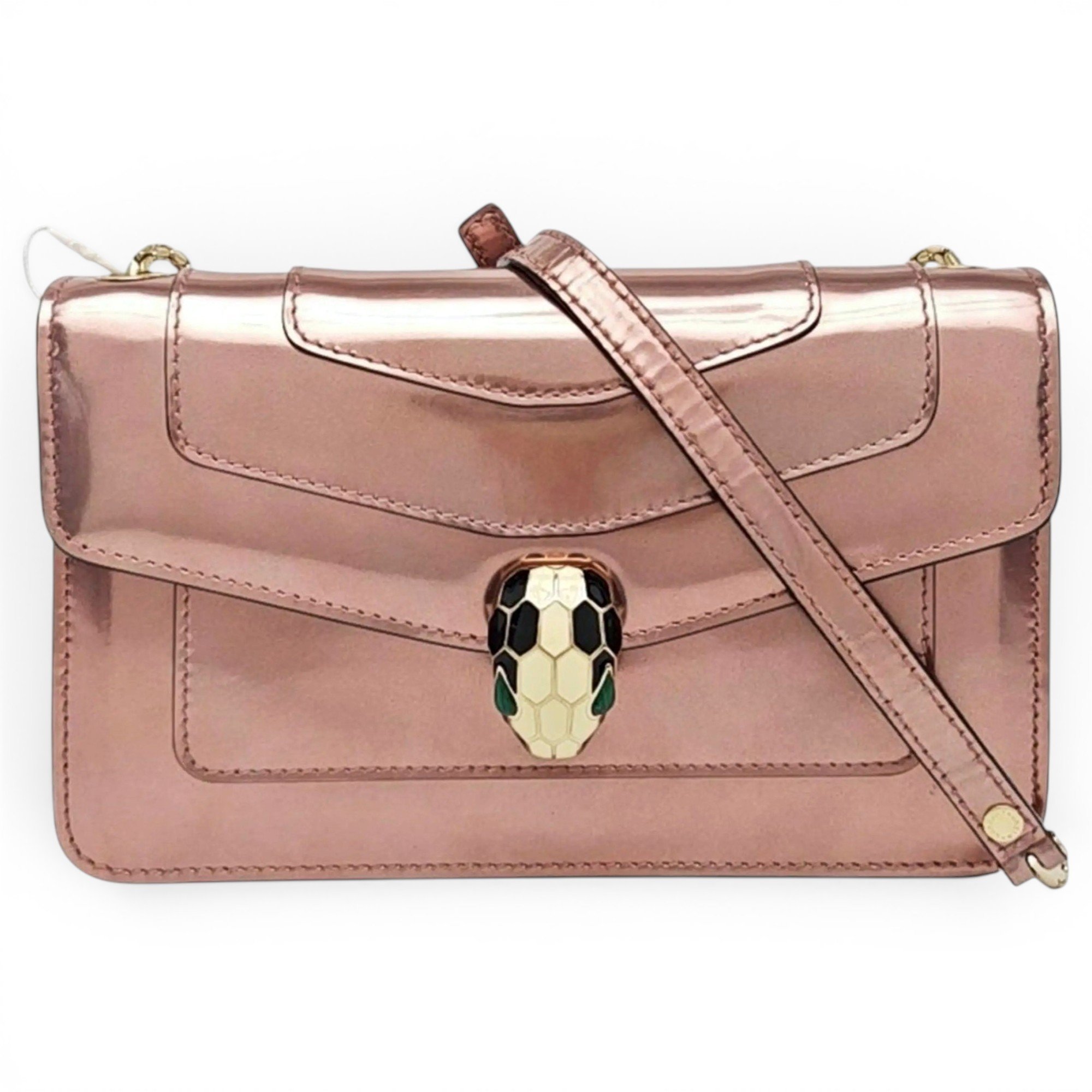 Serpenti leather handbag