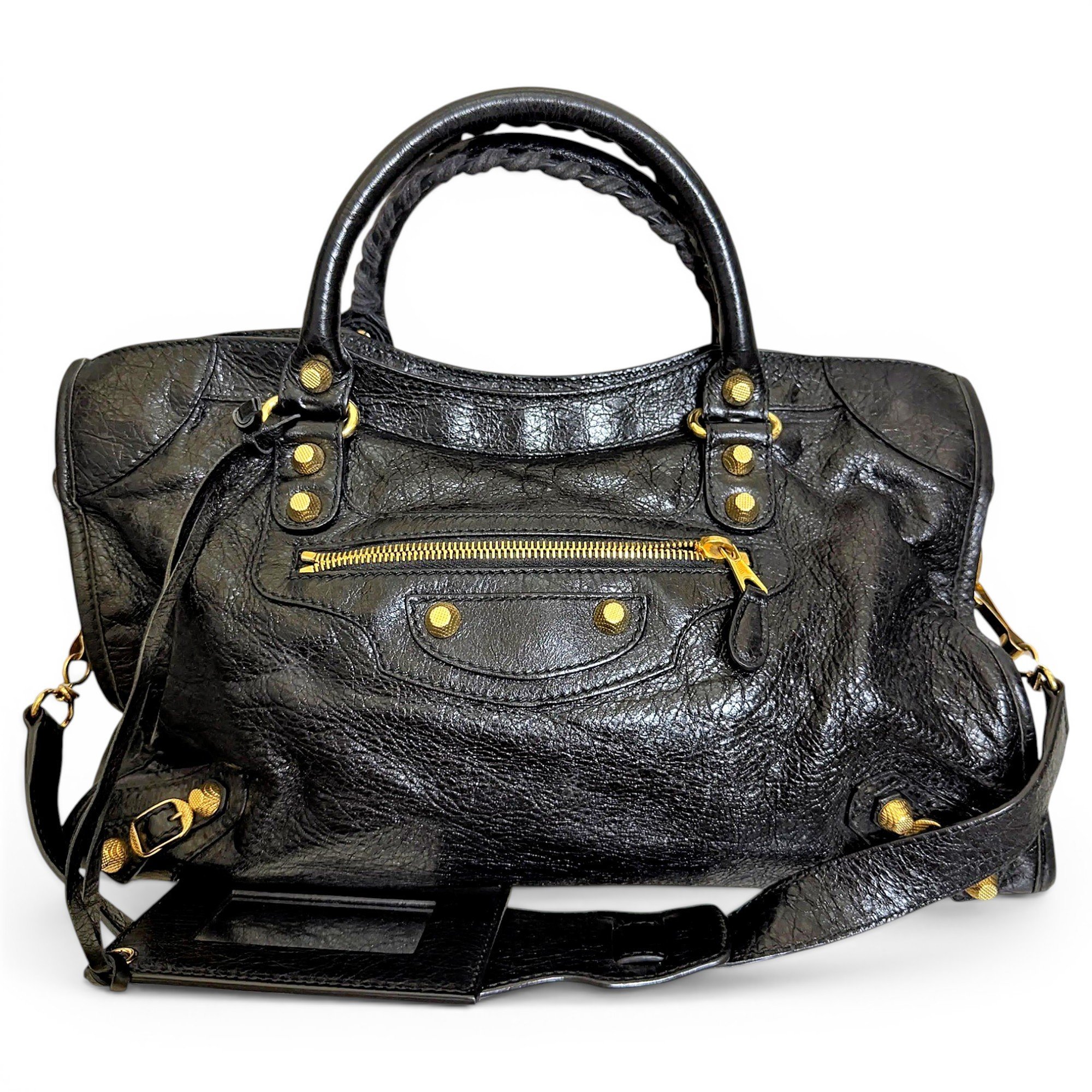 City leather crossbody bag