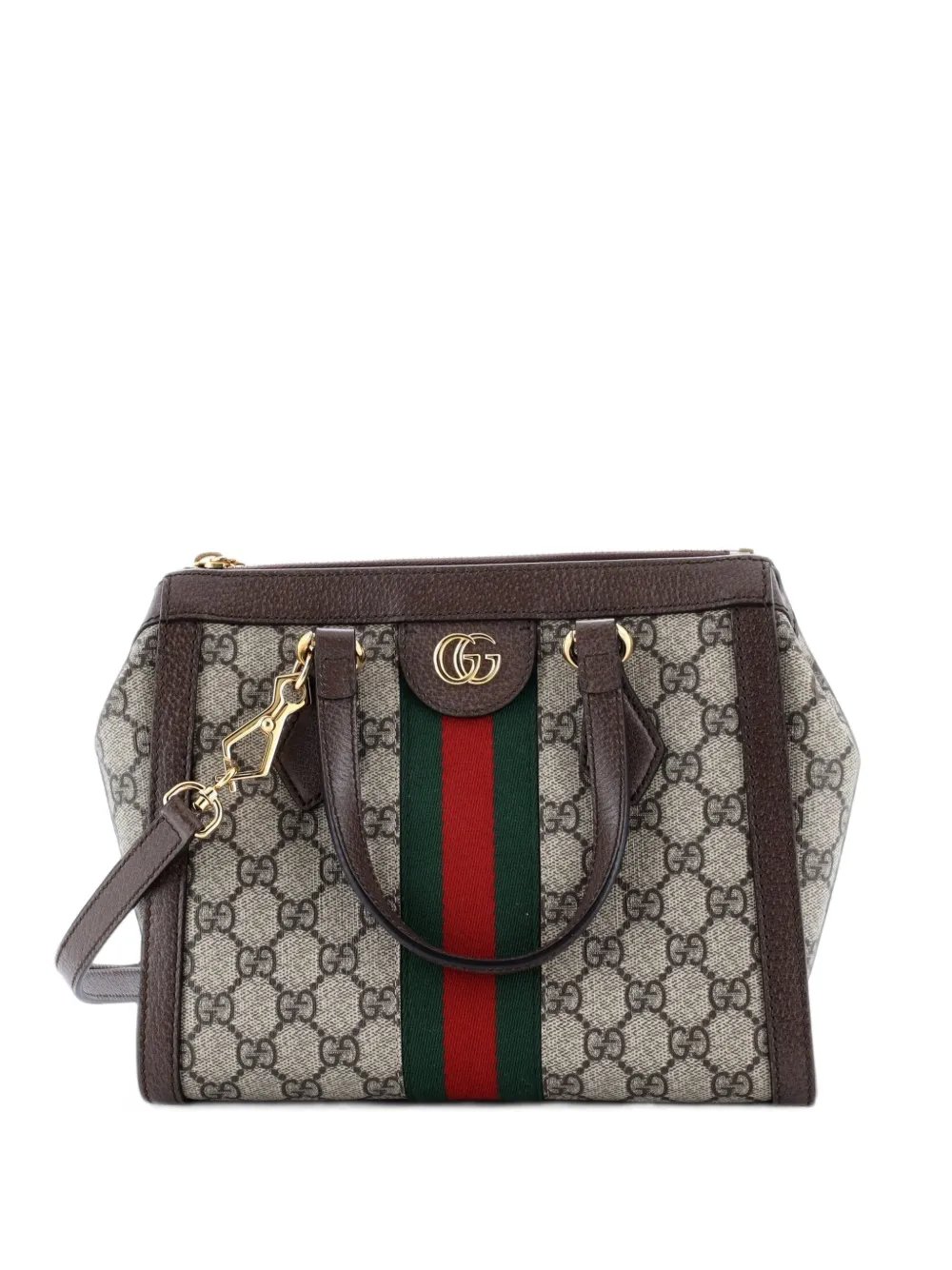Ophidia Top Handle GG Coated Canvas Small tote bag