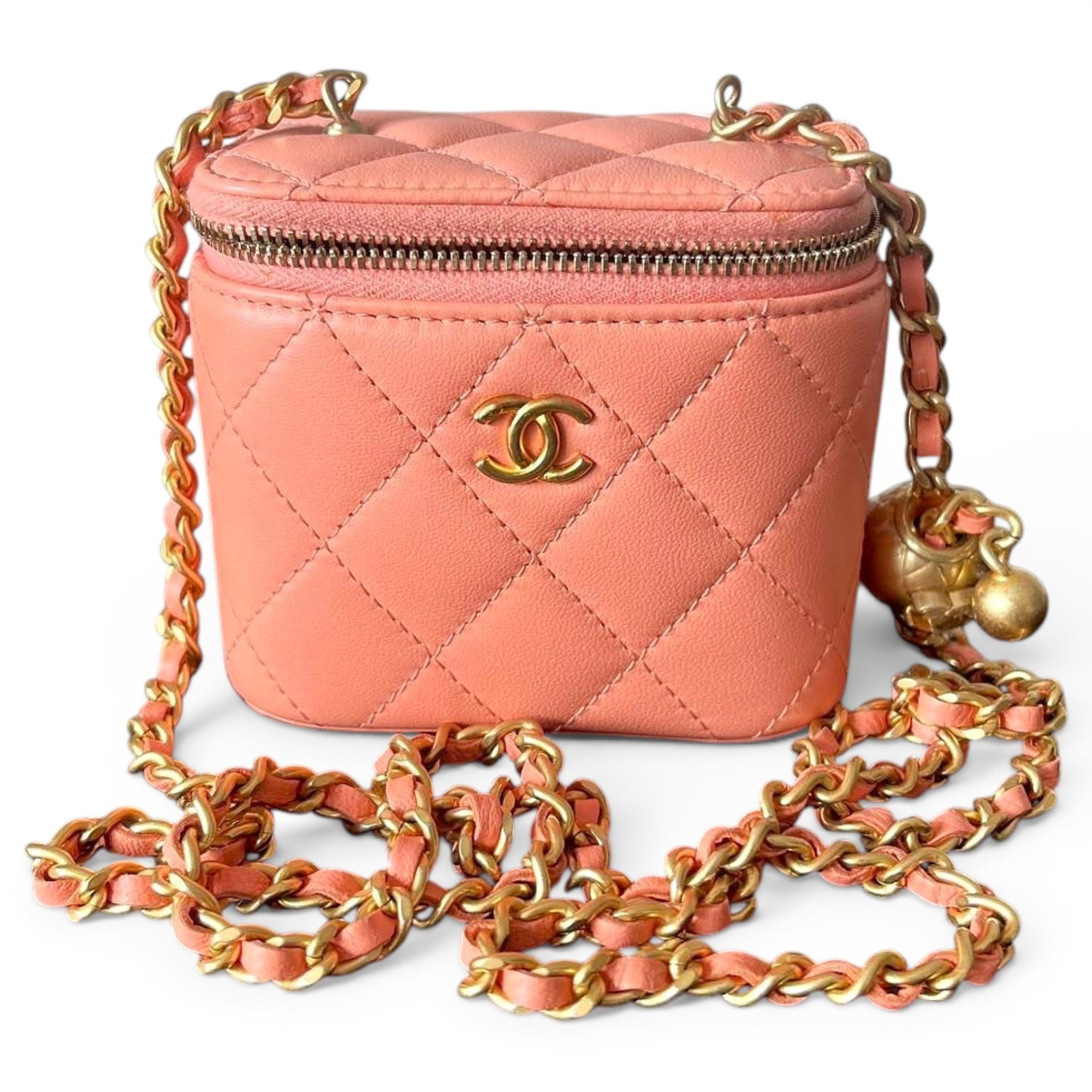 Trendy CC Vanity leather handbag
