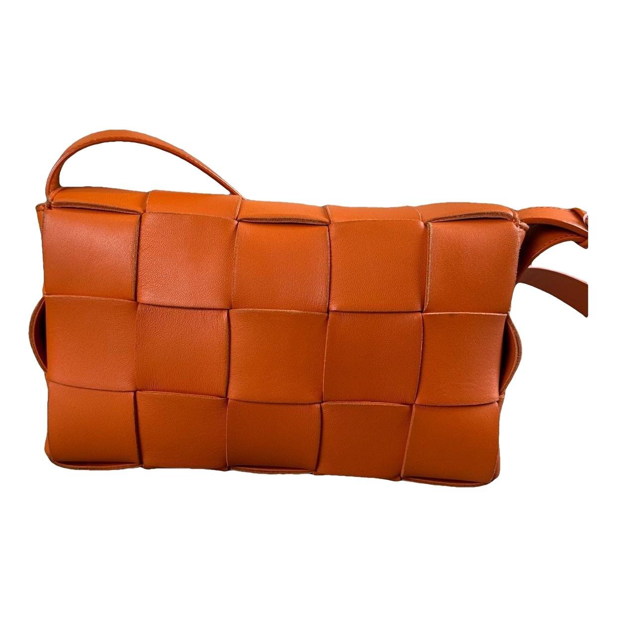 Cassette leather handbag