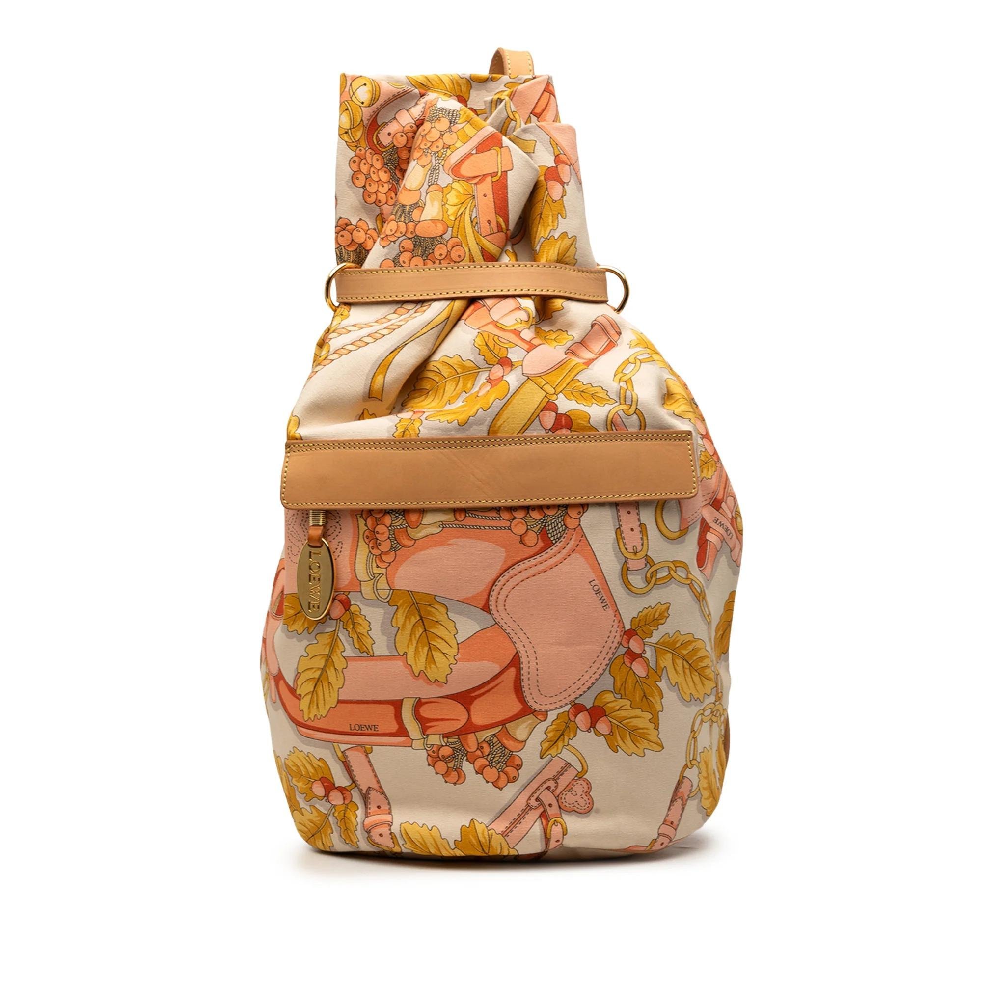 Leather backpack
