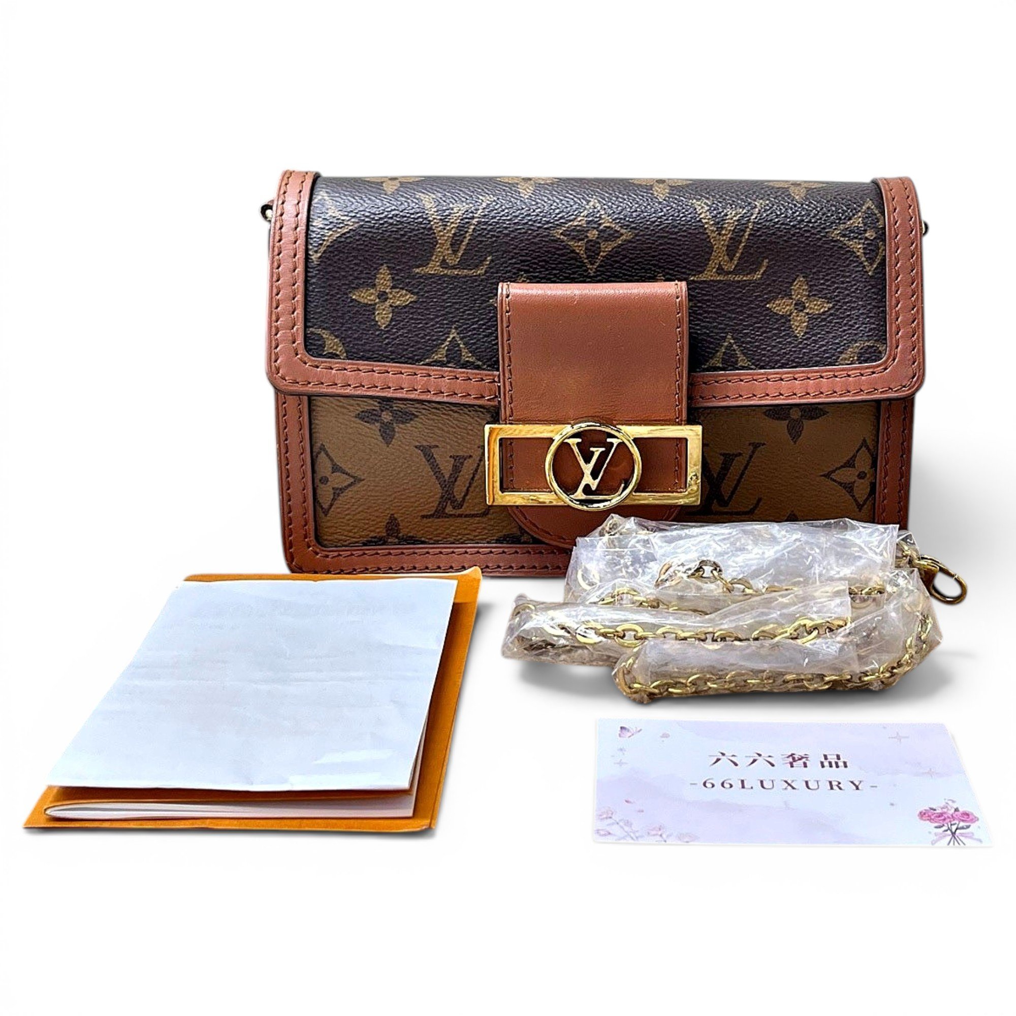 Dauphine leather handbag