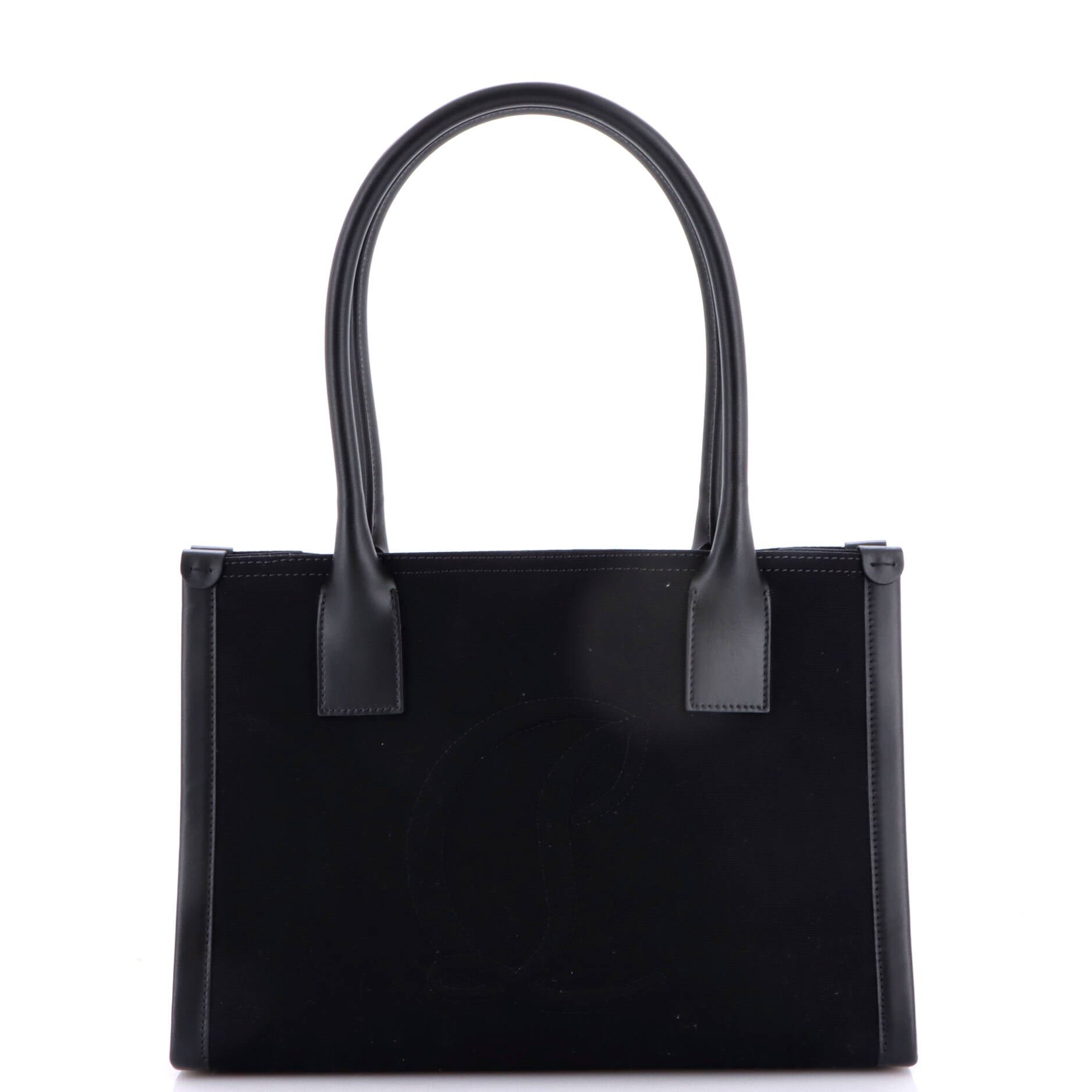 By My Side Tote Canvas with Leather Small