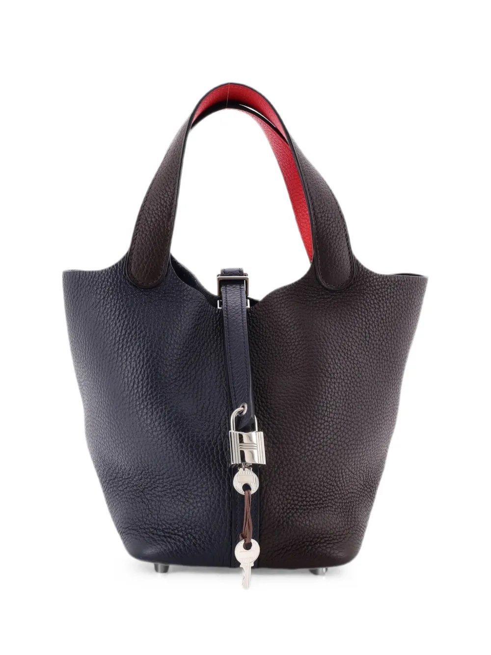 Picotin Lock Bag Tricolor Clemence PM bucket bag