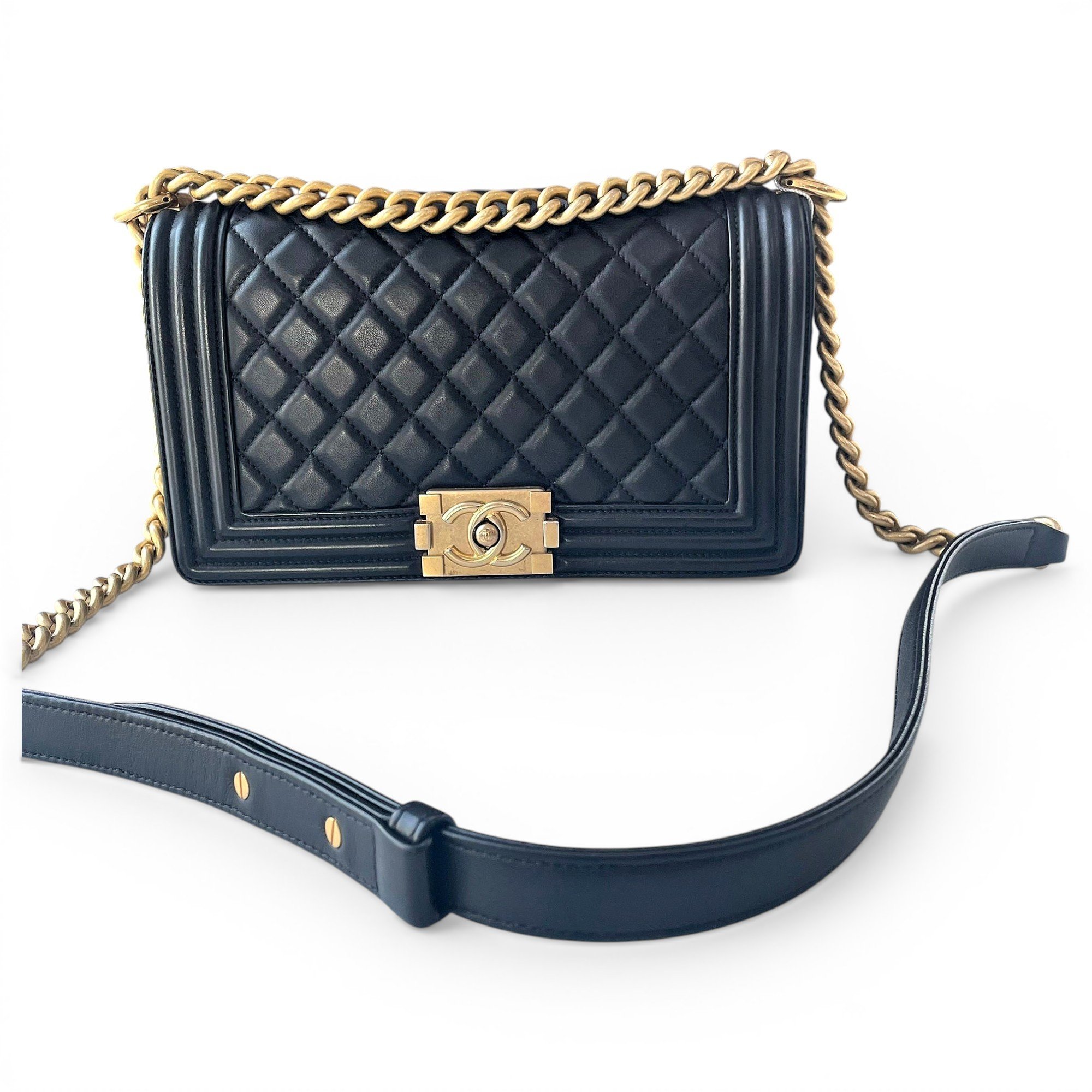 Boy leather crossbody bag