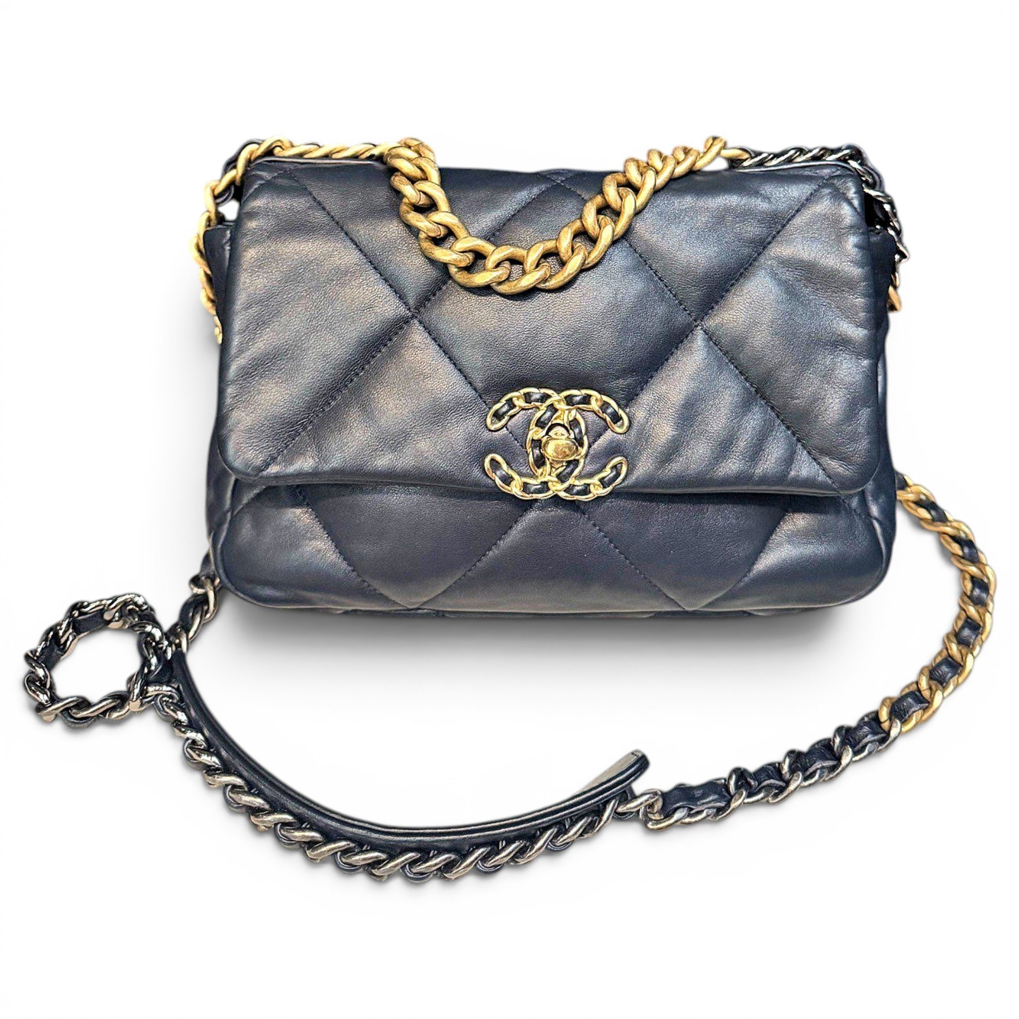Trendy CC Flap leather handbag