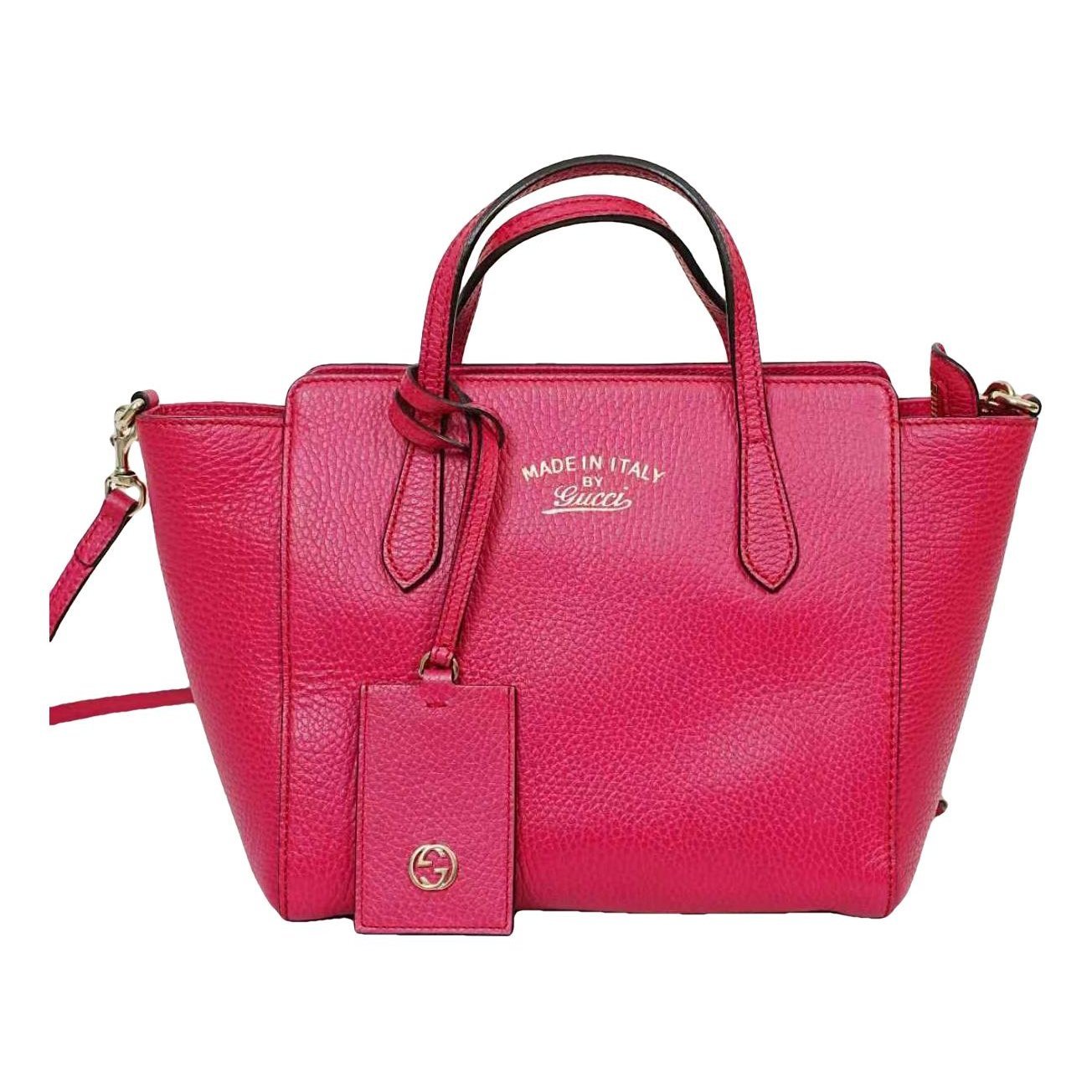 Swing leather handbag
