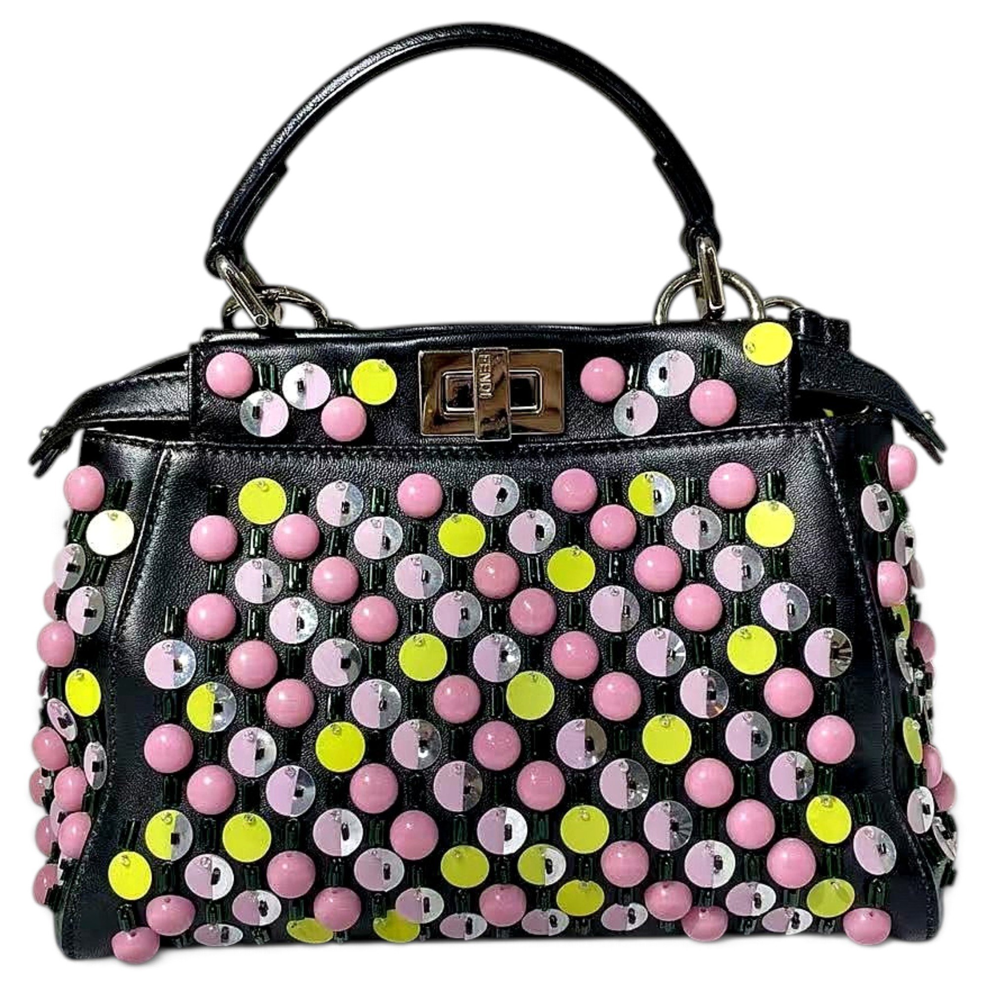 Peekaboo leather handbag