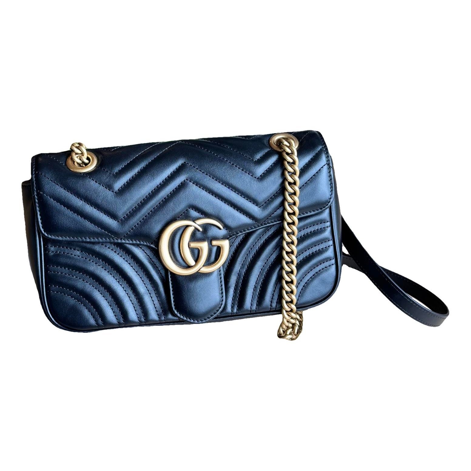 GG Marmont Flap leather handbag