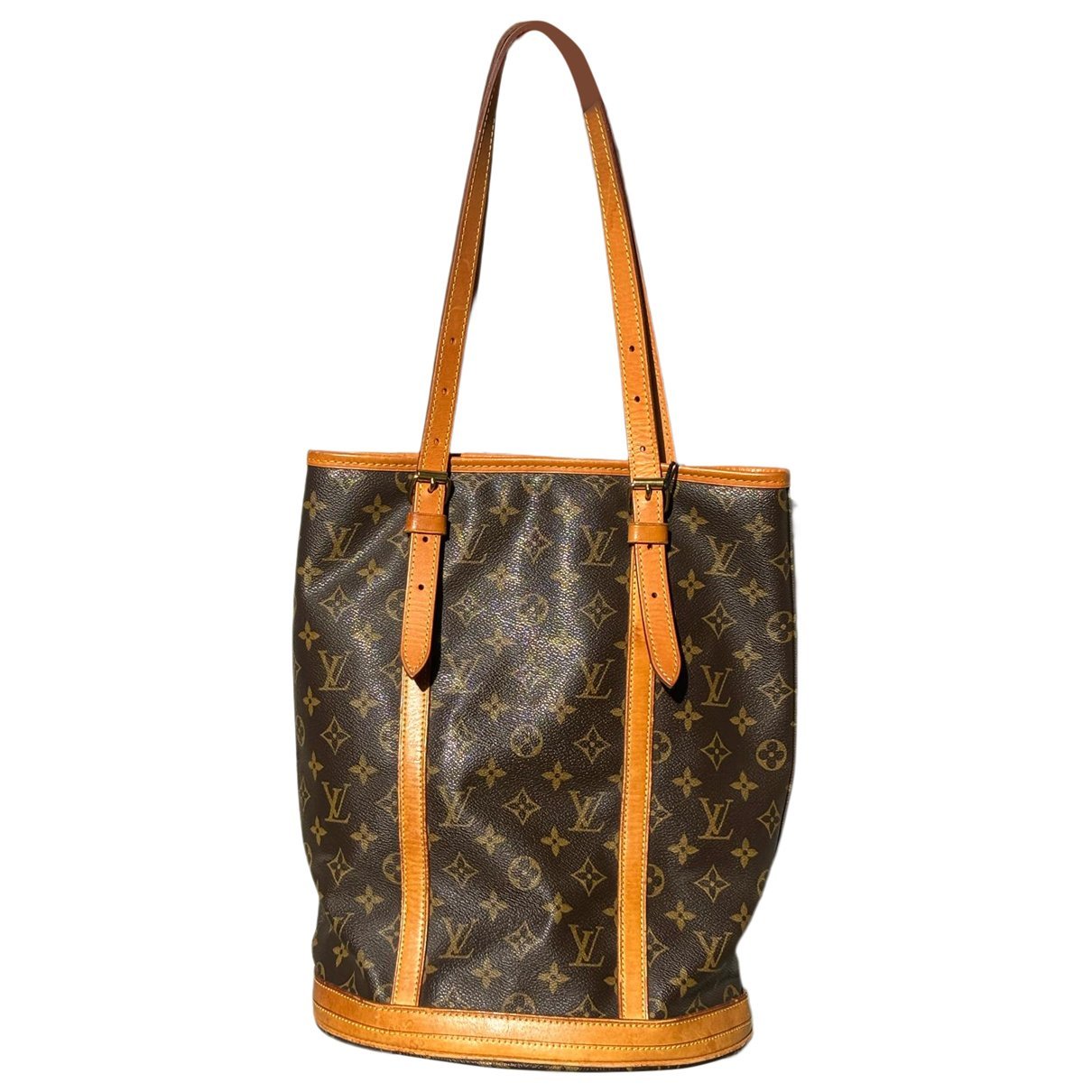 Bucket leather handbag