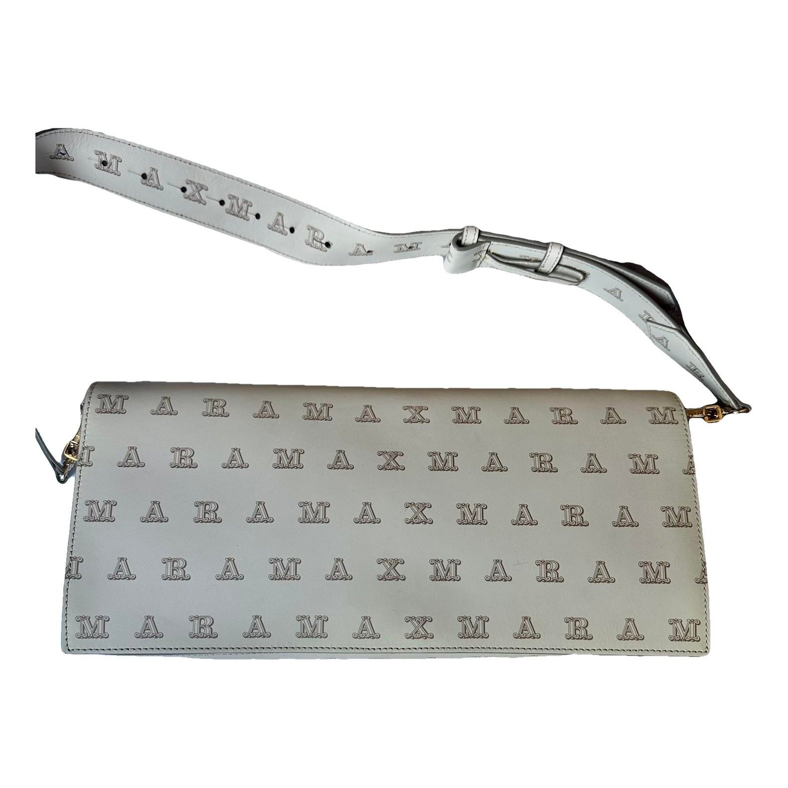 Leather clutch bag