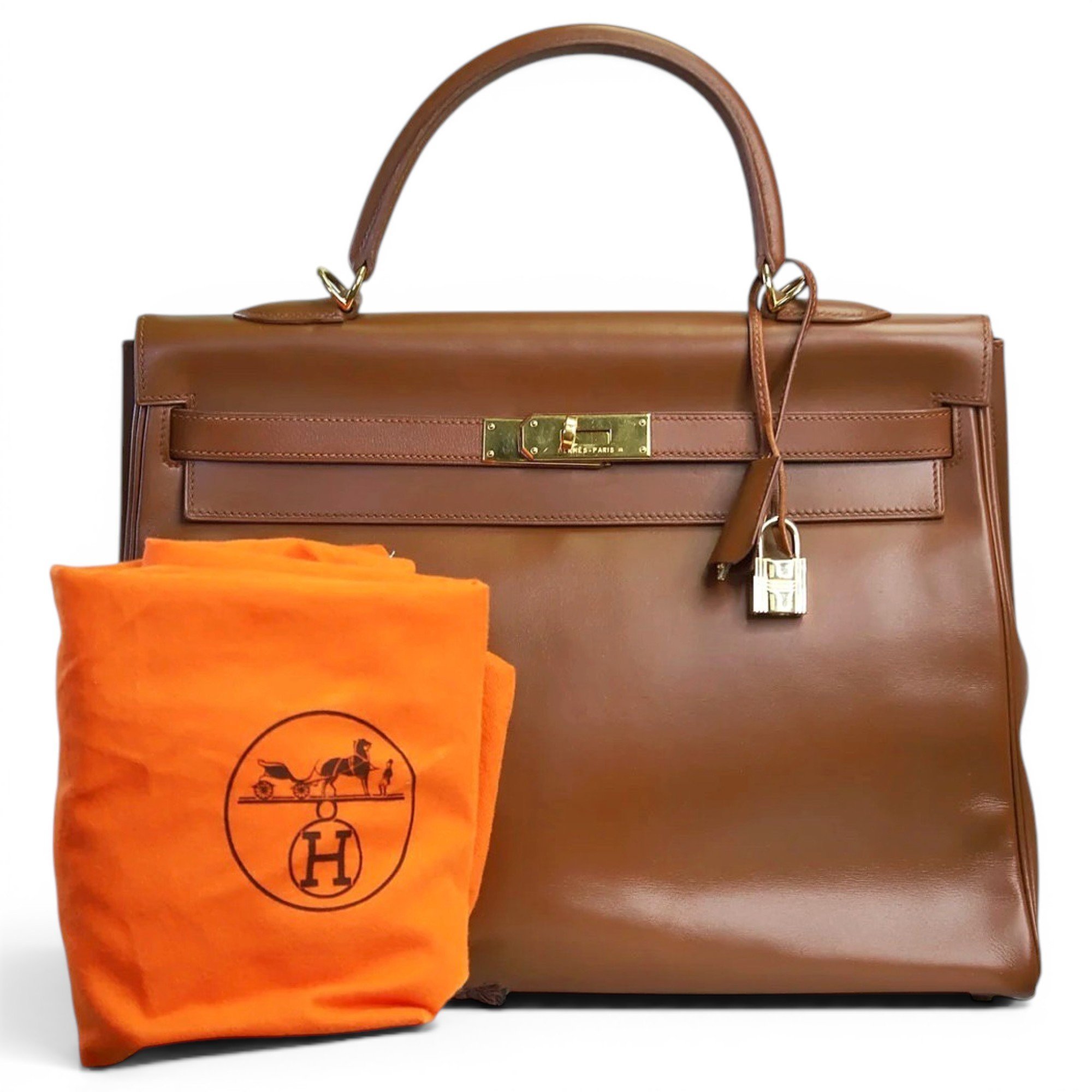 Kelly 35 leather handbag