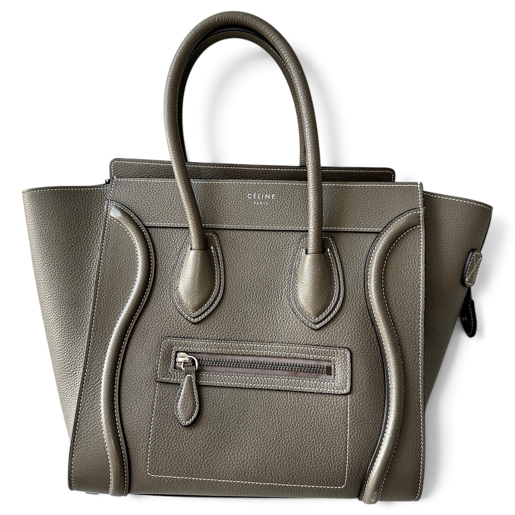 Celine Nano Luggage leather handbag