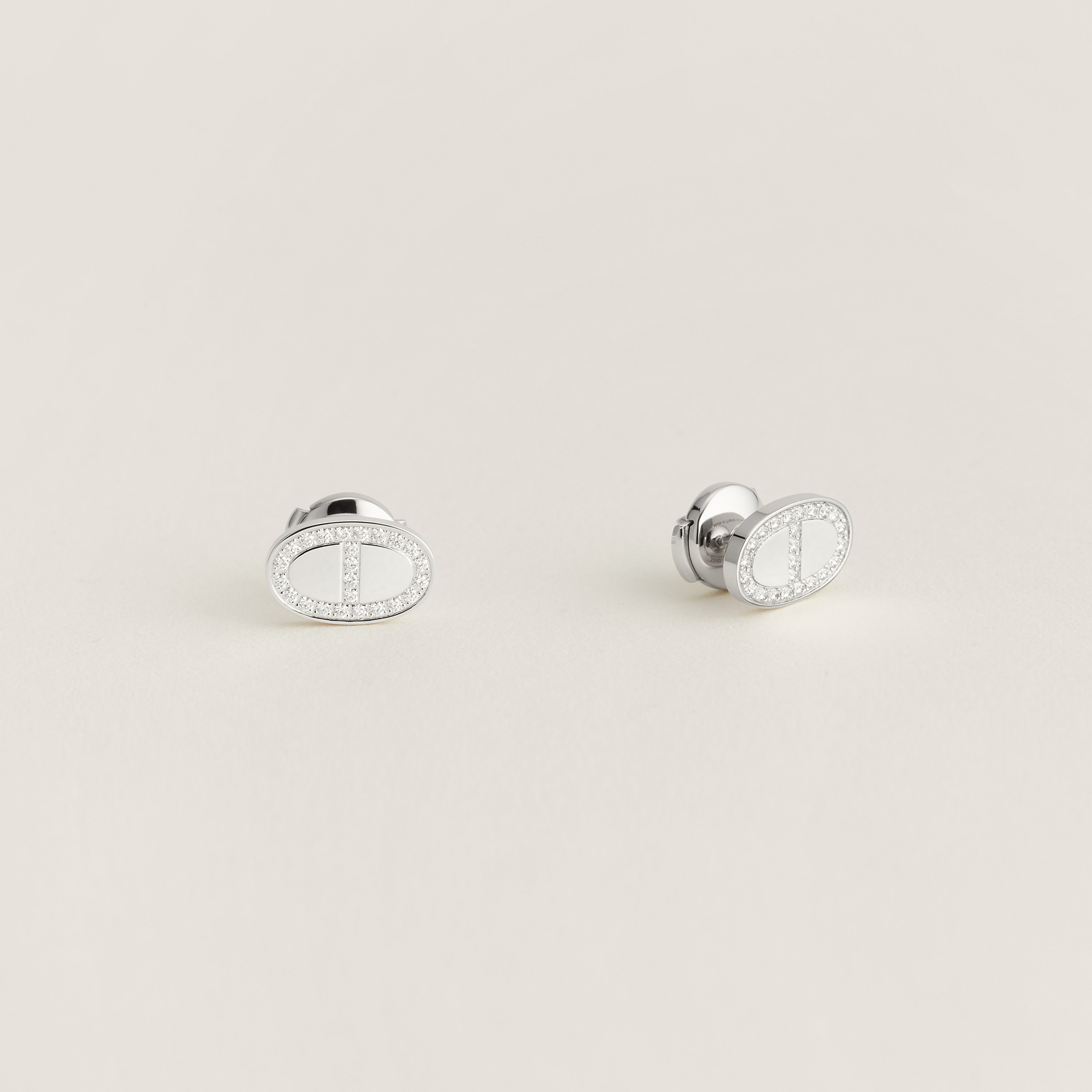 Chaine d'ancre Contour stud earrings