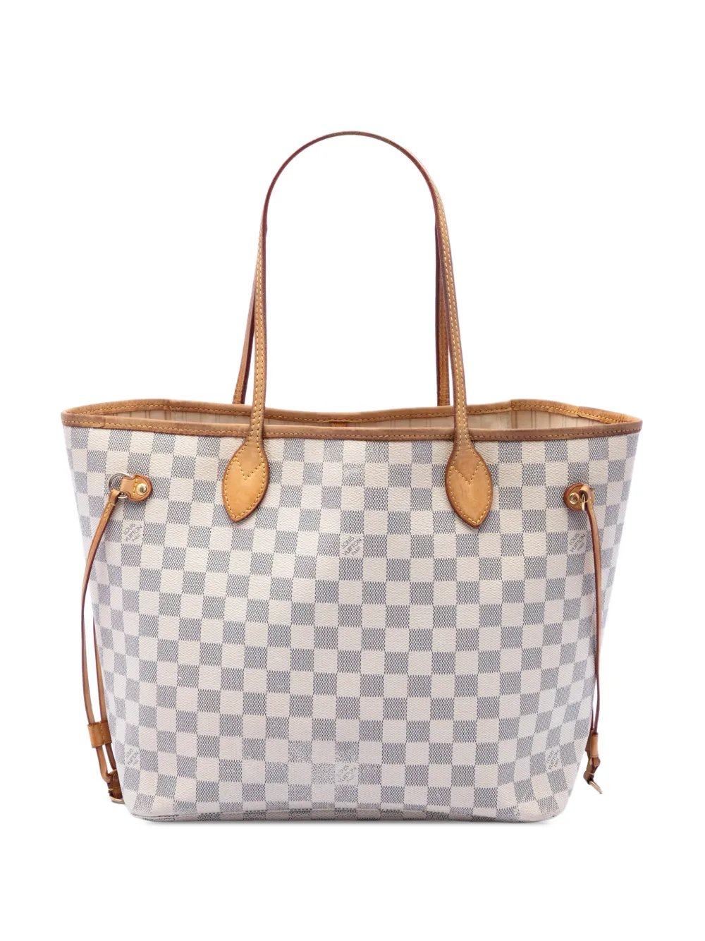 2010 Damier Azur Neverfull MM tote bag