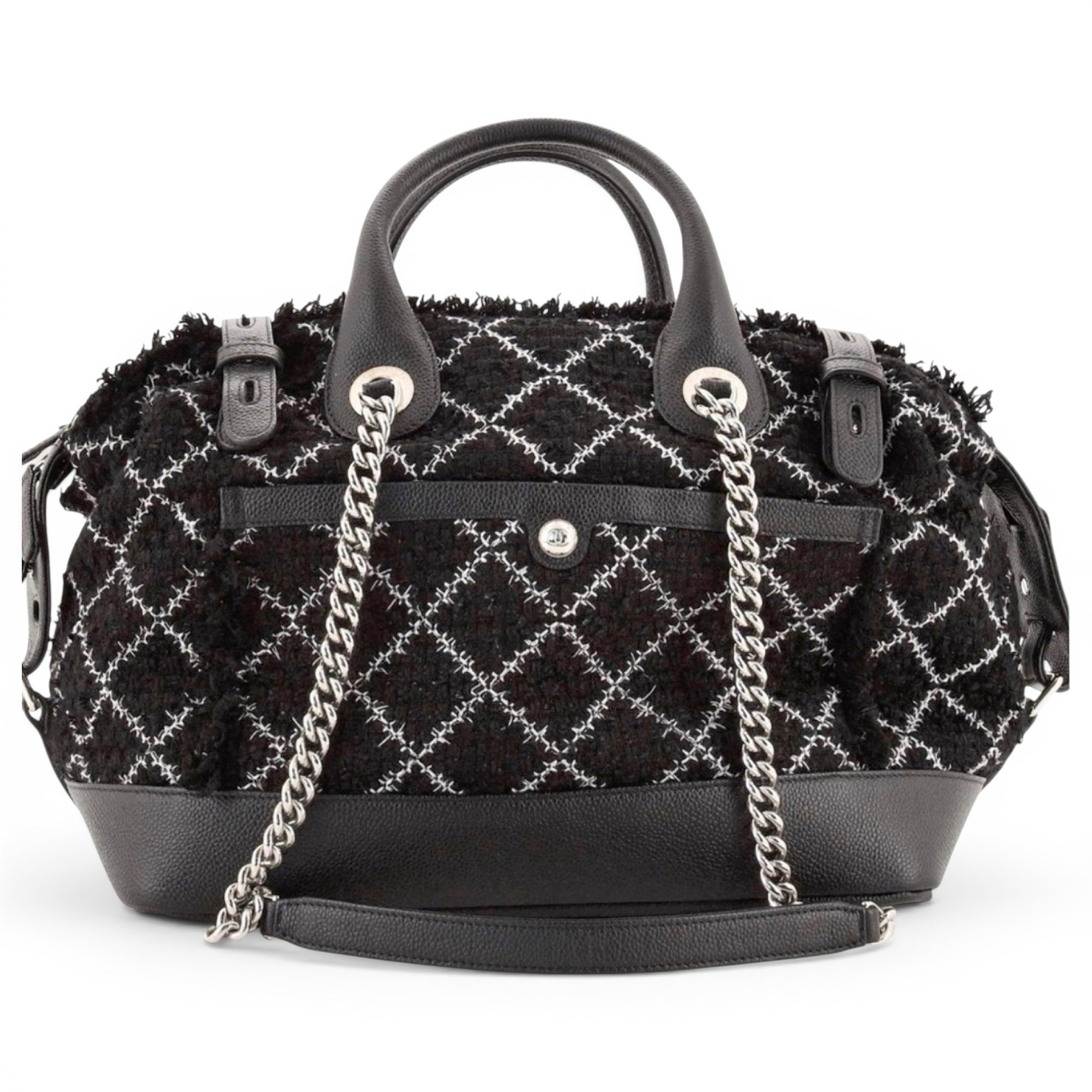 Bowling Bag tweed handbag