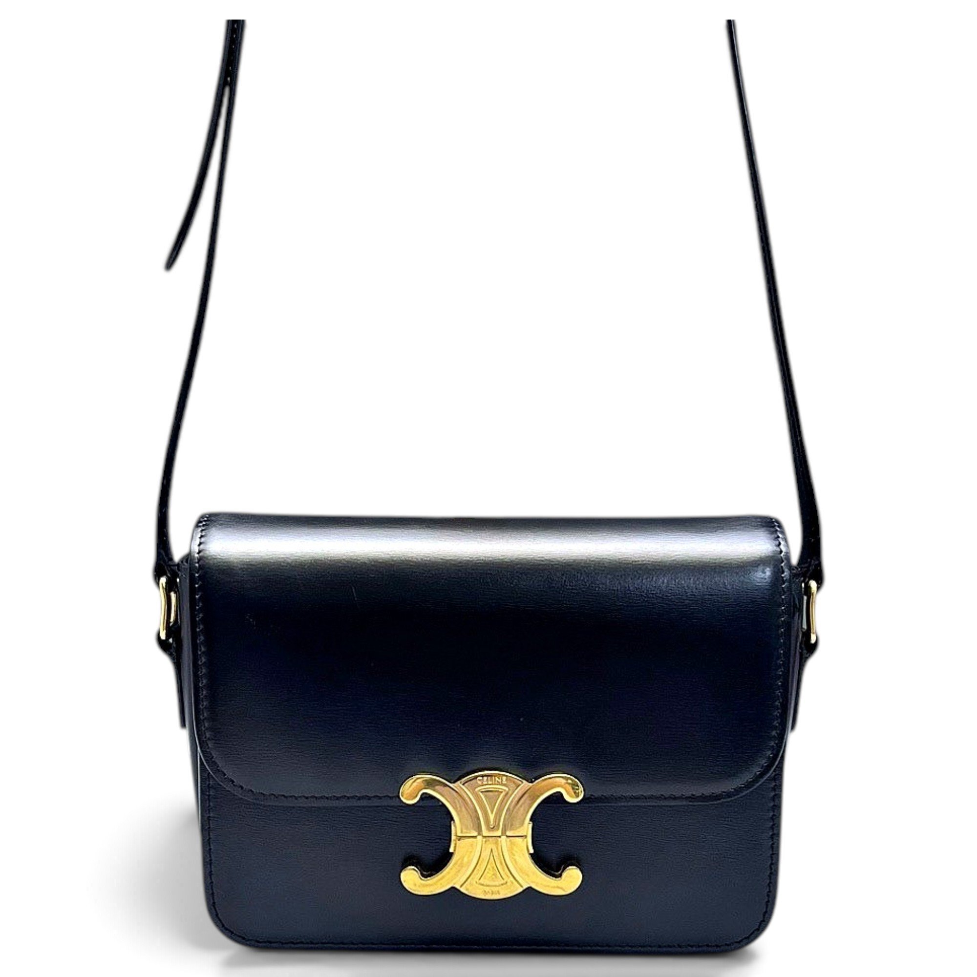 Triomphe leather handbag