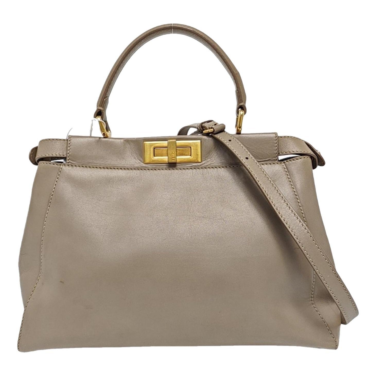 Peekaboo leather handbag