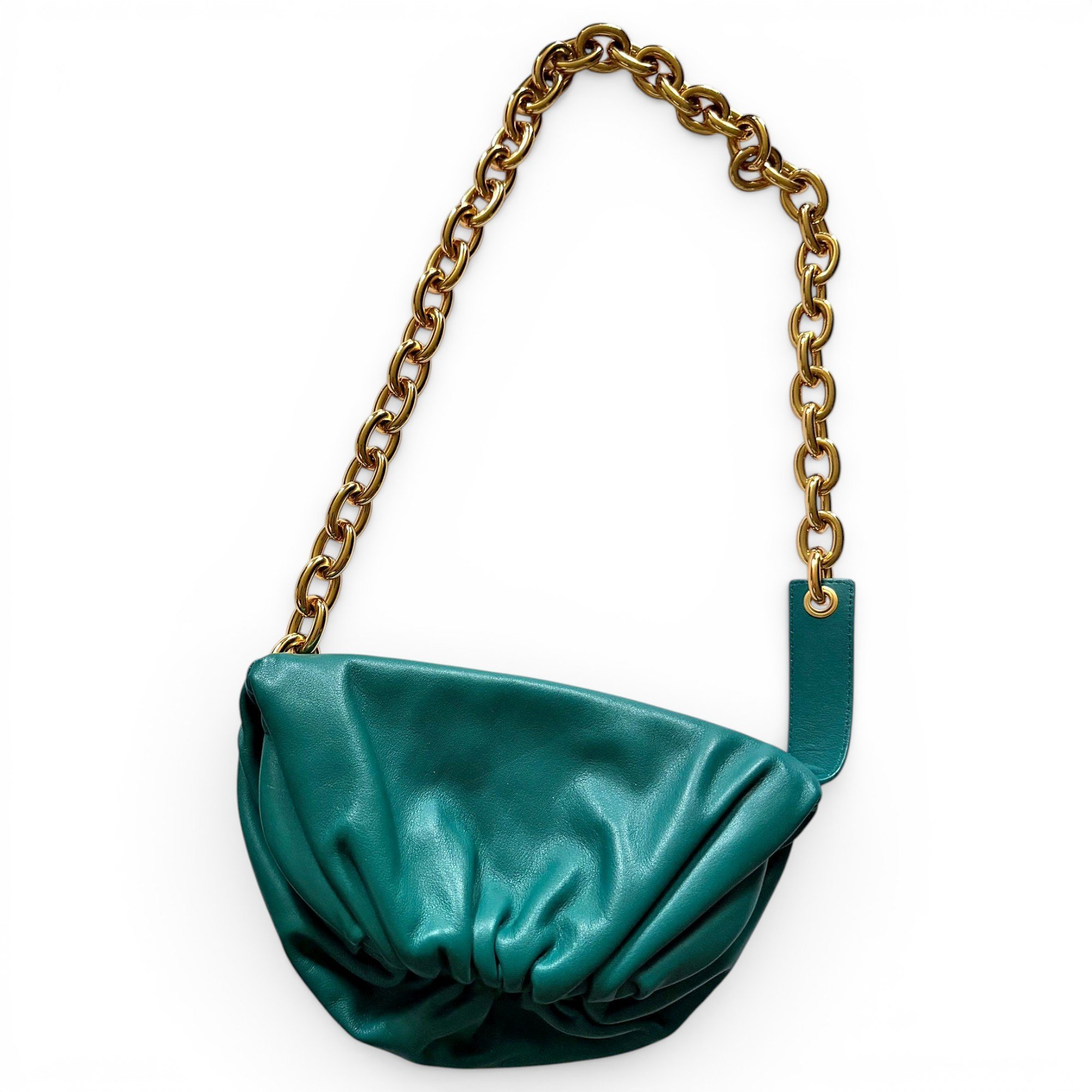 Chain Pouch leather clutch bag