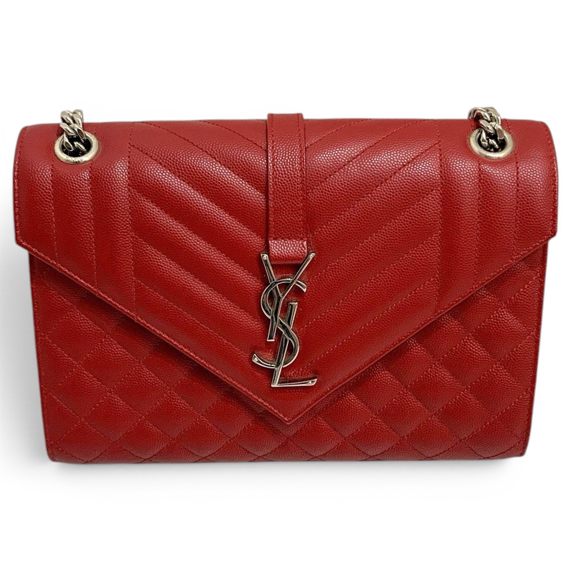 Envelope leather handbag