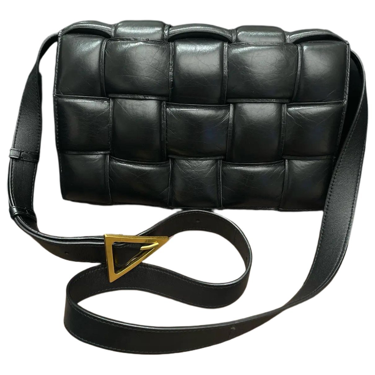 Cassette leather handbag