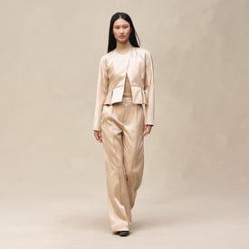 Short jacket with basque