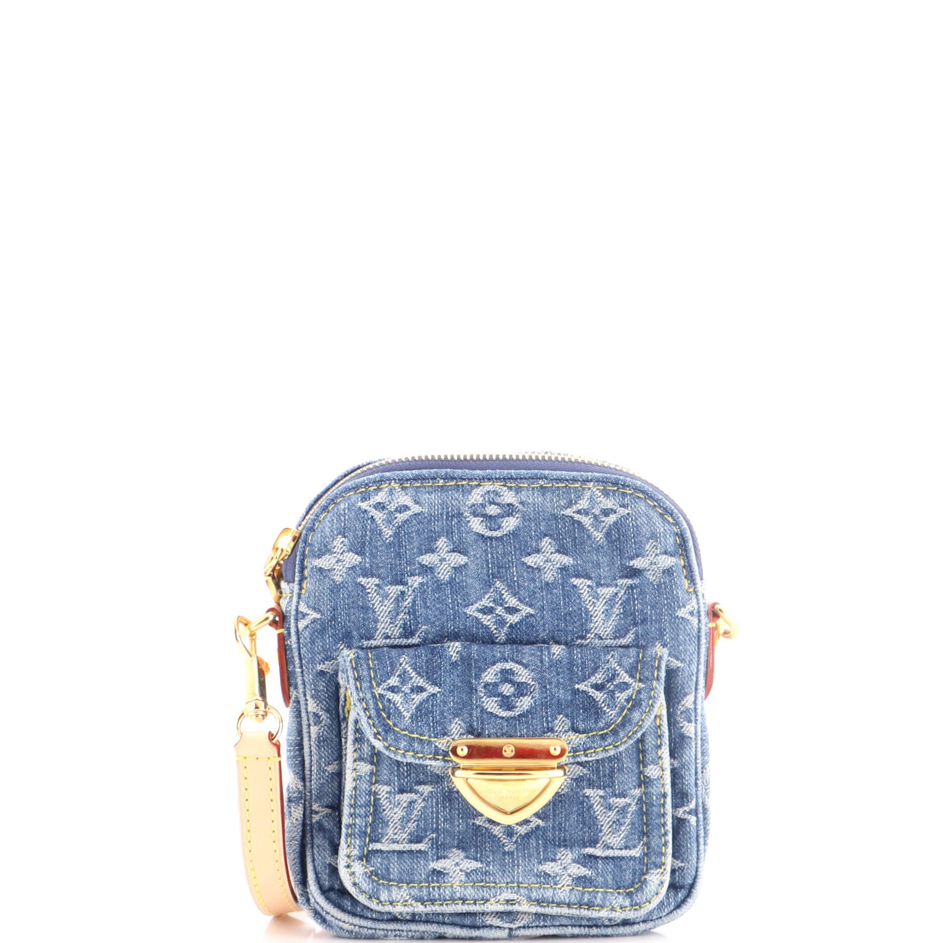 Fairfax Pochette Crossbody Bag LV Remix Monogram Denim
