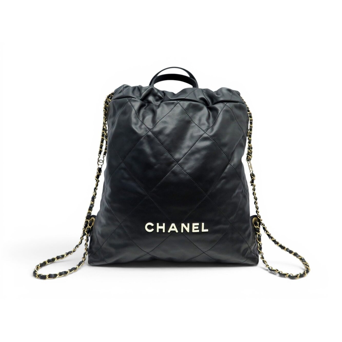 Leather backpack