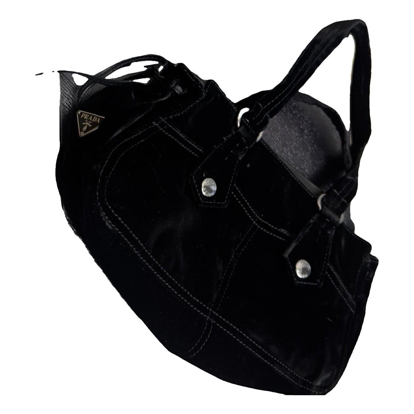 Moon velvet handbag
