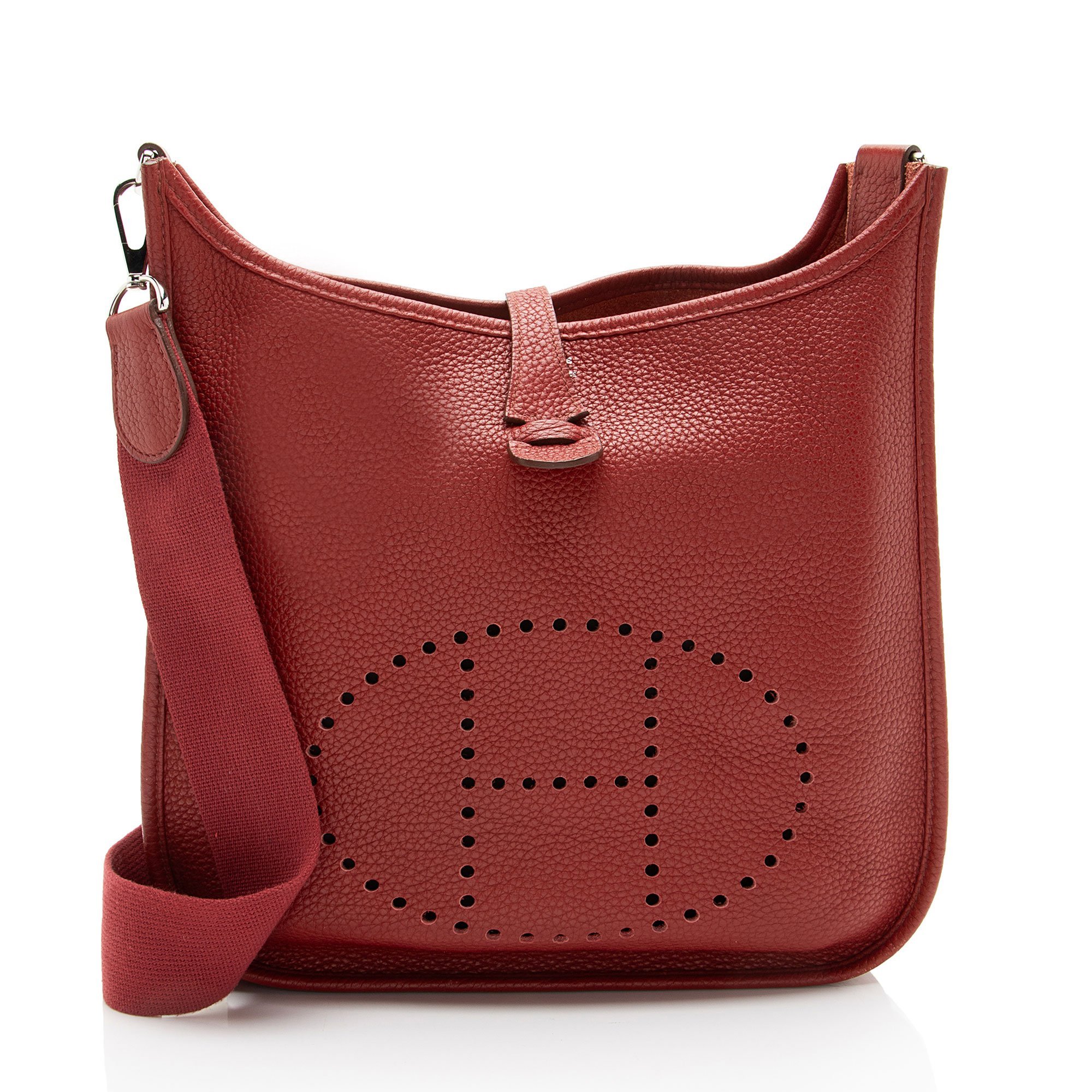 Hermes Kelly Handbag Clemence Leather 1837