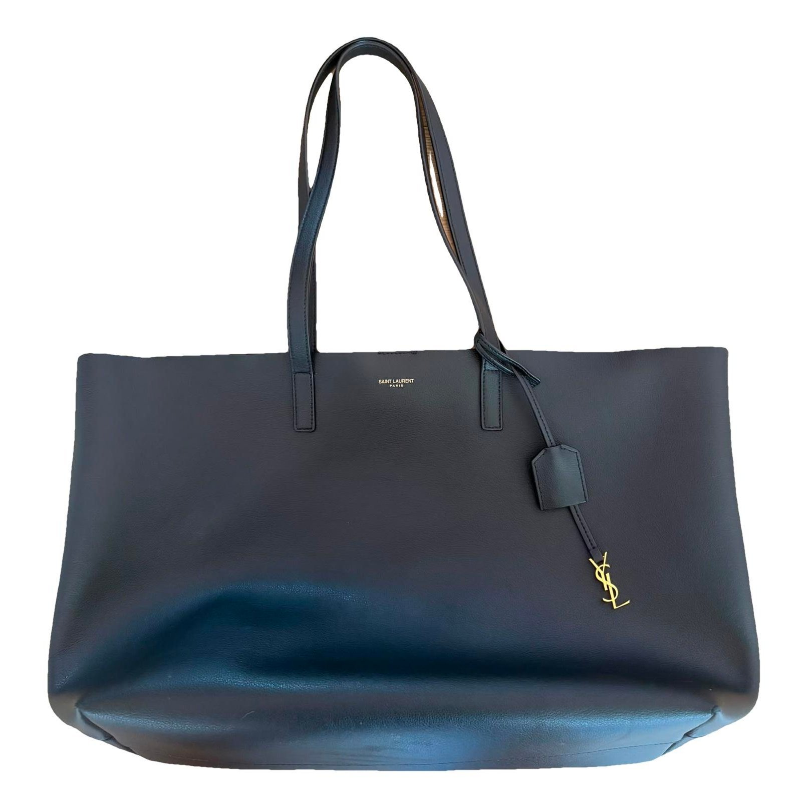 Shopping leather handbag