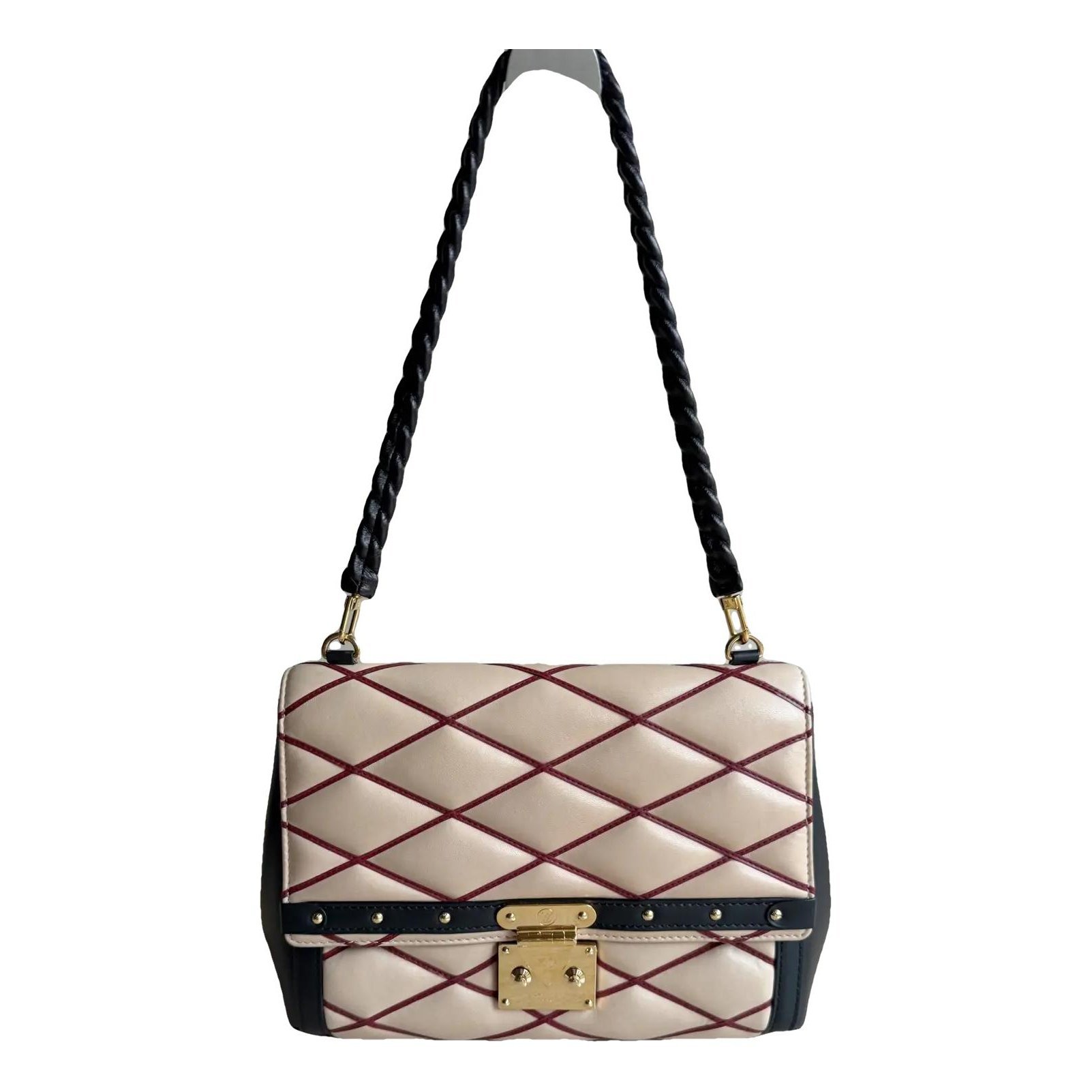 Flap Malletage leather handbag