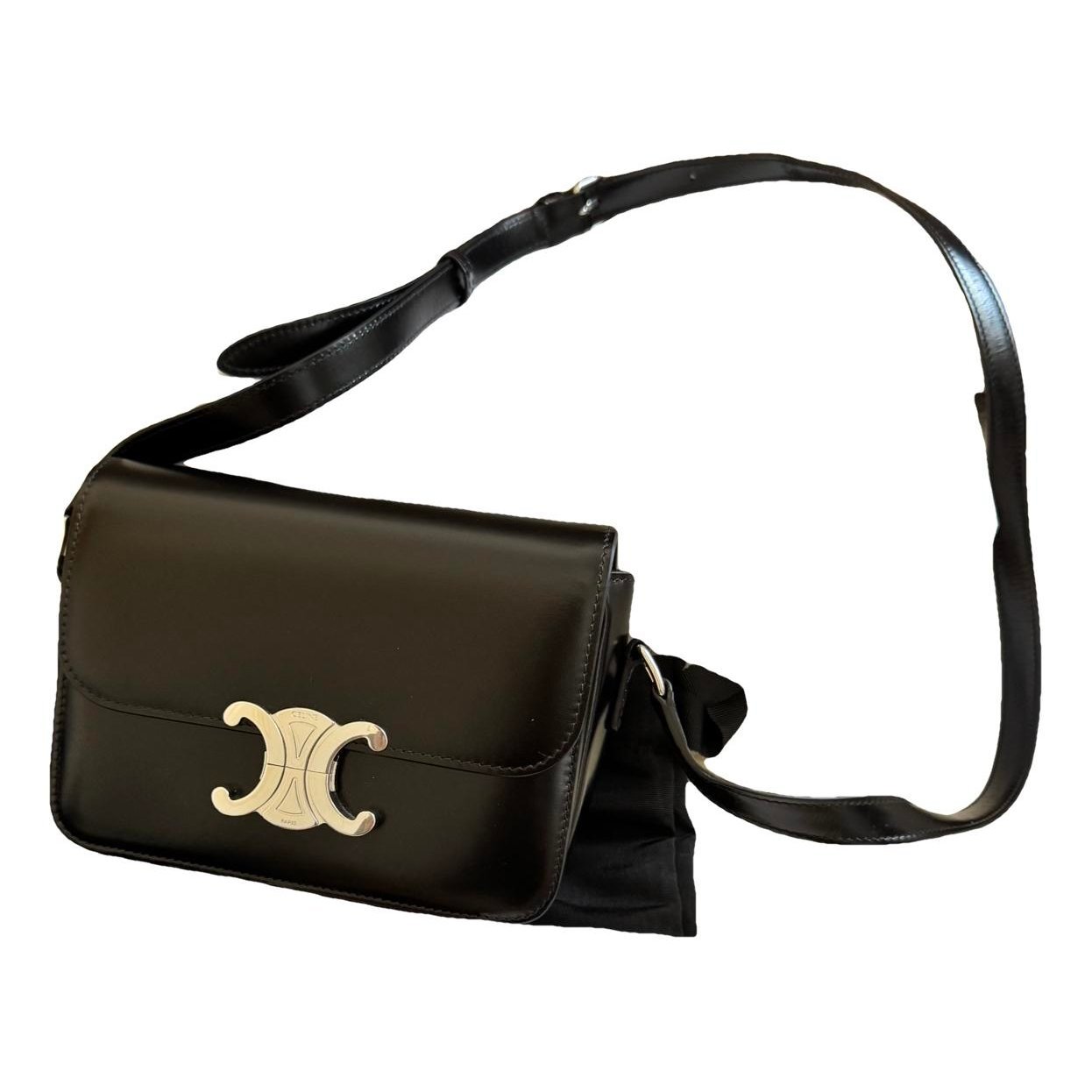 Triomphe leather handbag
