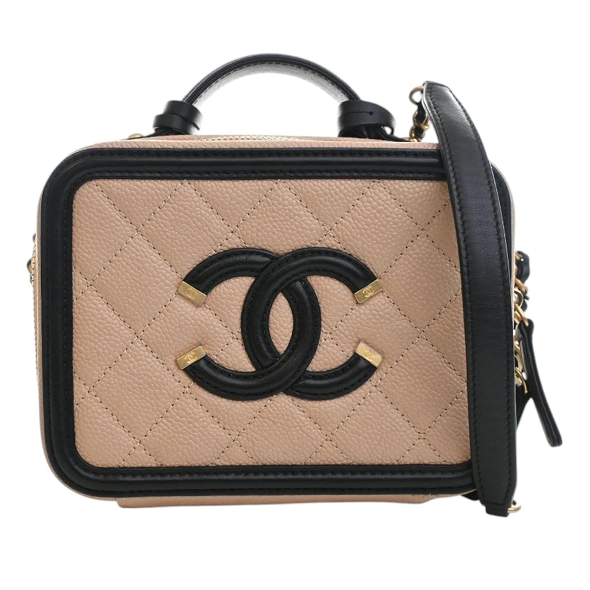 Leather vanity case