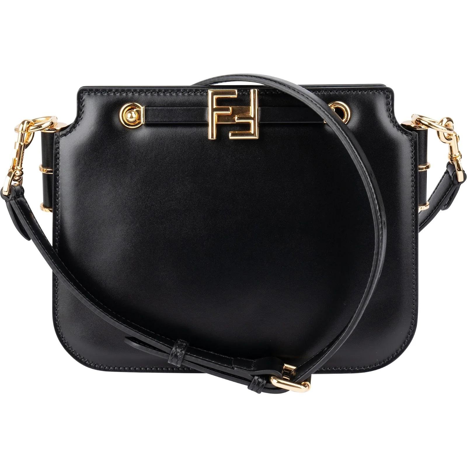 FF leather crossbody bag