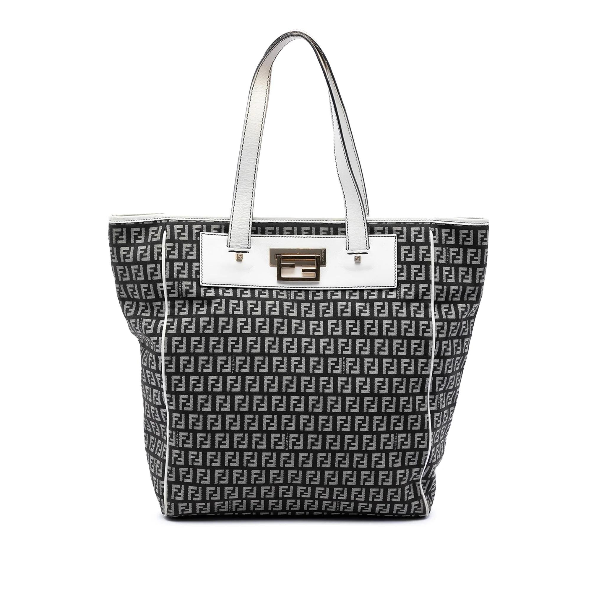 Flip leather tote