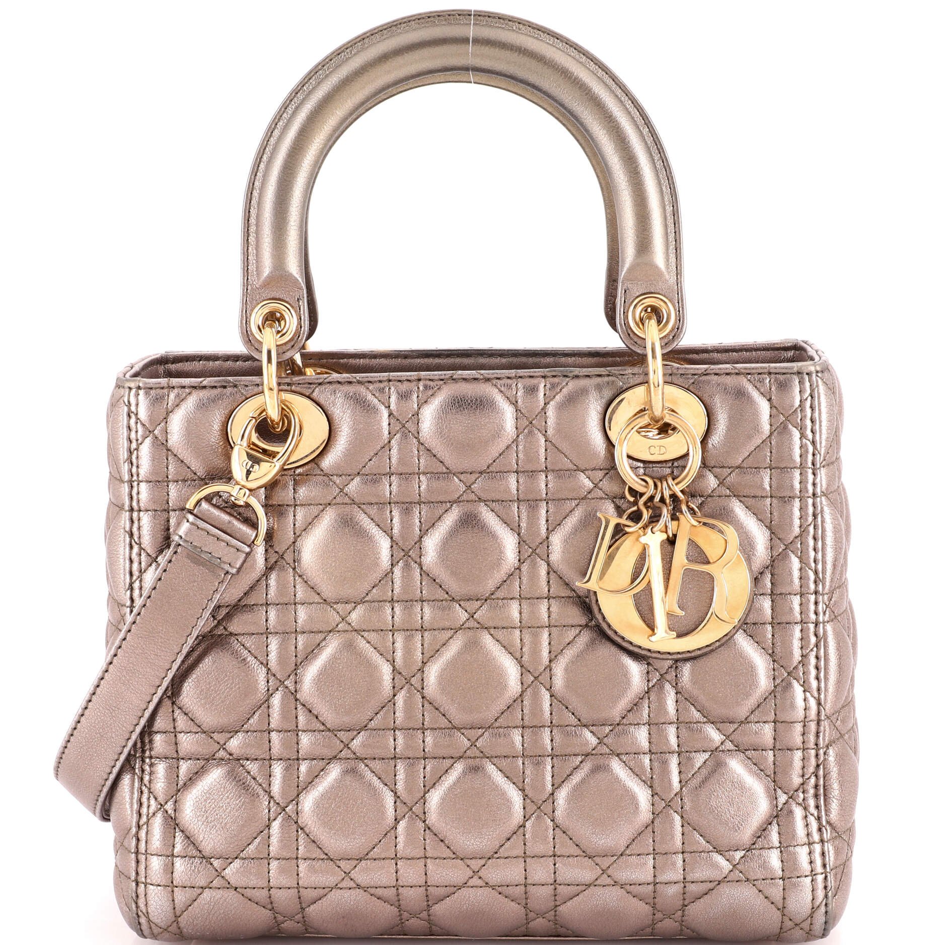 Lady Dior Bag Cannage Quilt Lambskin Medium