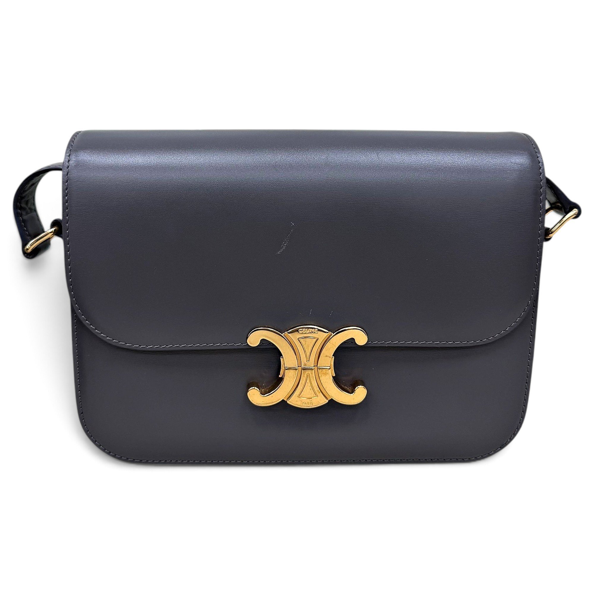 Triomphe leather handbag