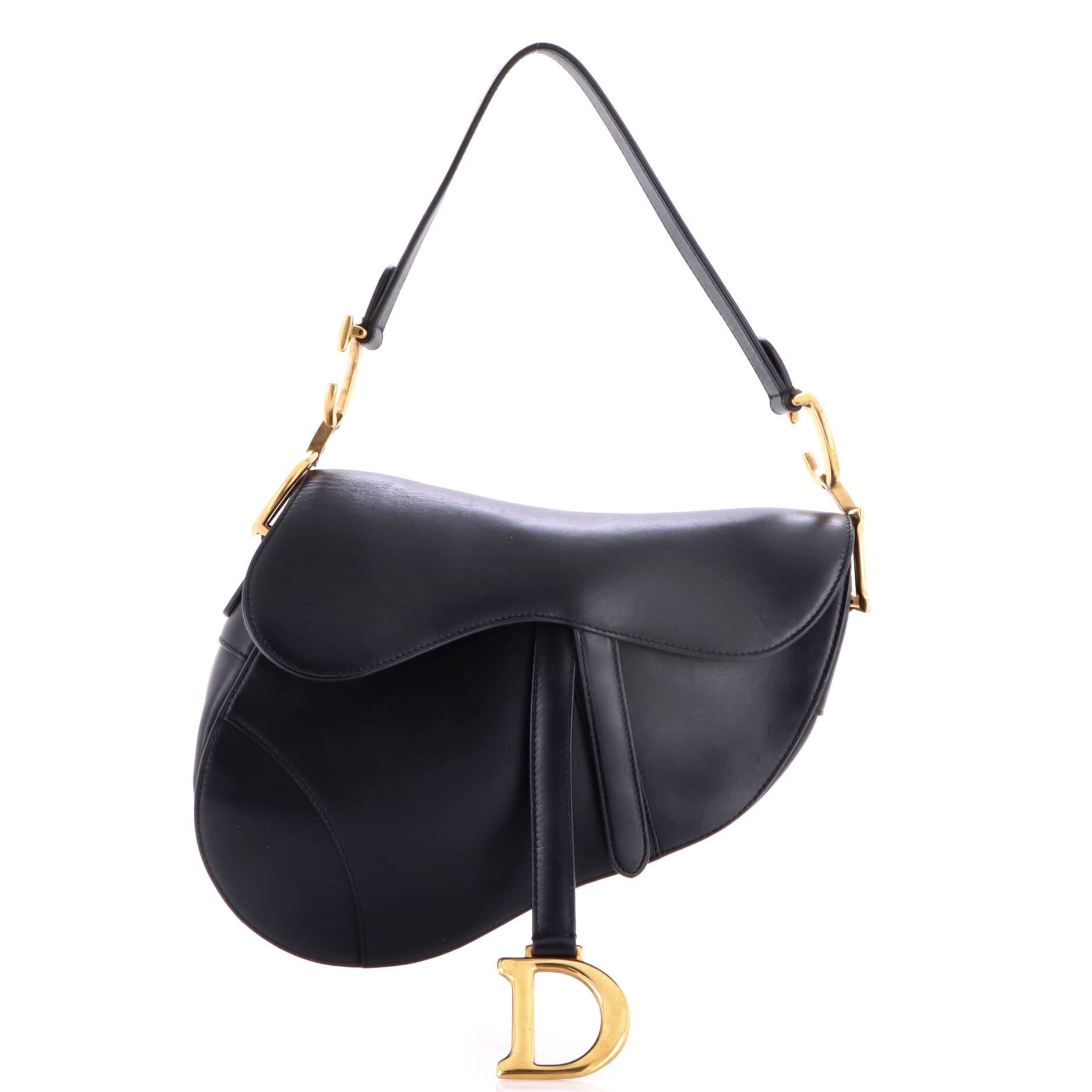 Saddle Handbag Leather Medium
