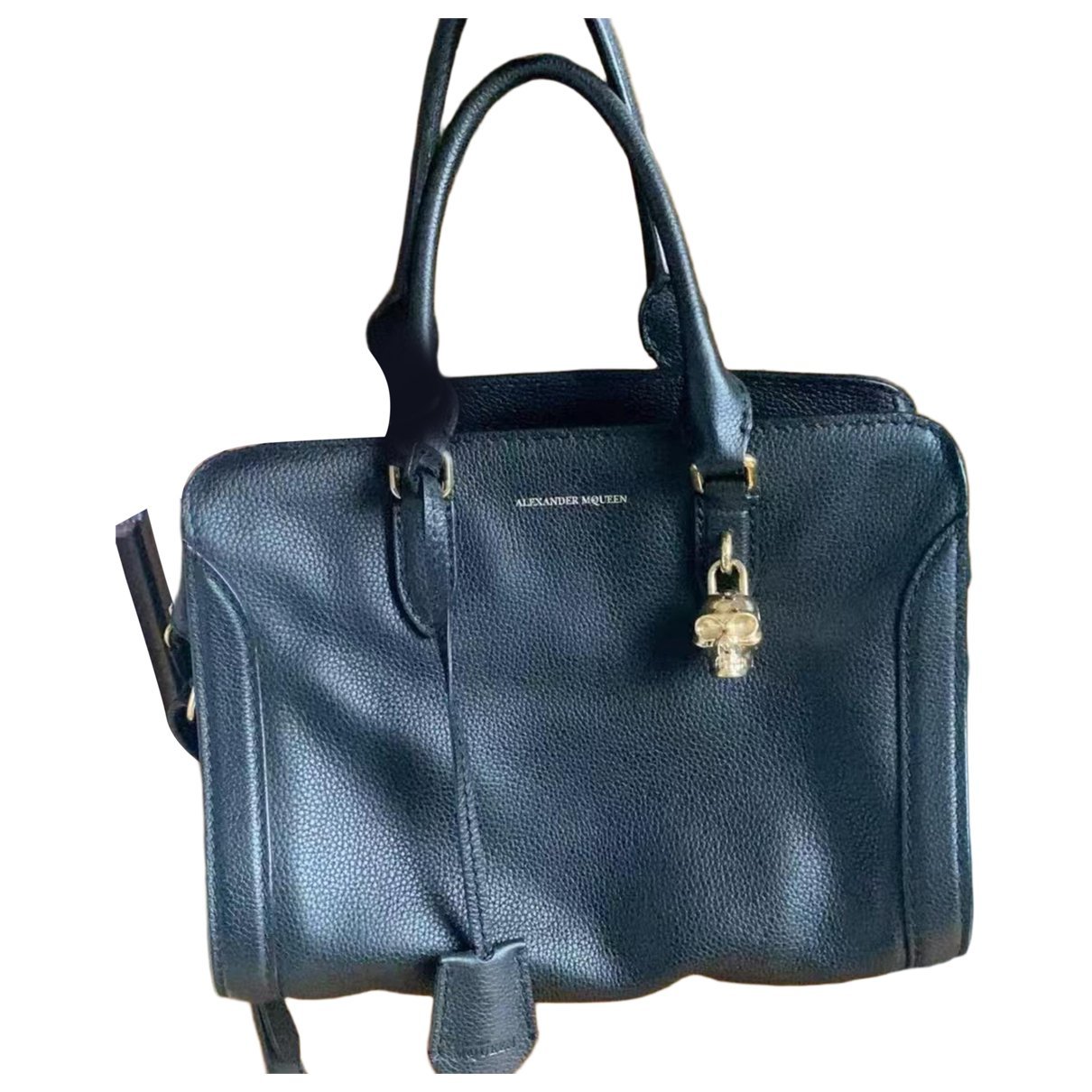 Zippé leather handbag