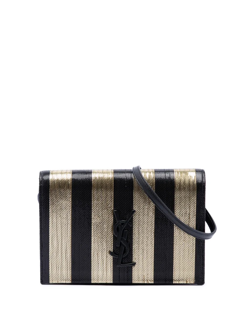 2018 Metallic Striped Fabric Monogram Kate crossbody bag
