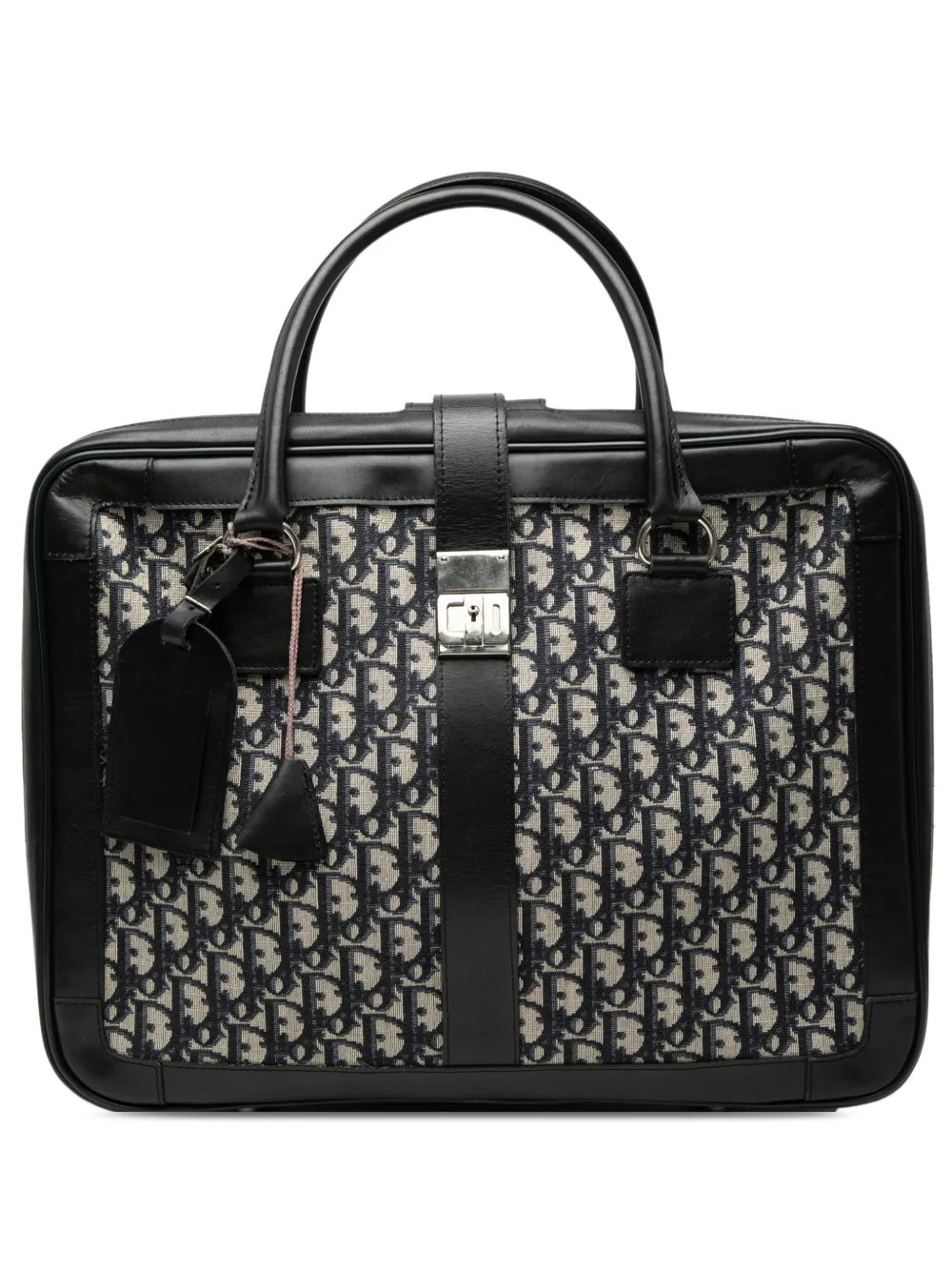 20th Century Oblique Canvas and Leather travel bag