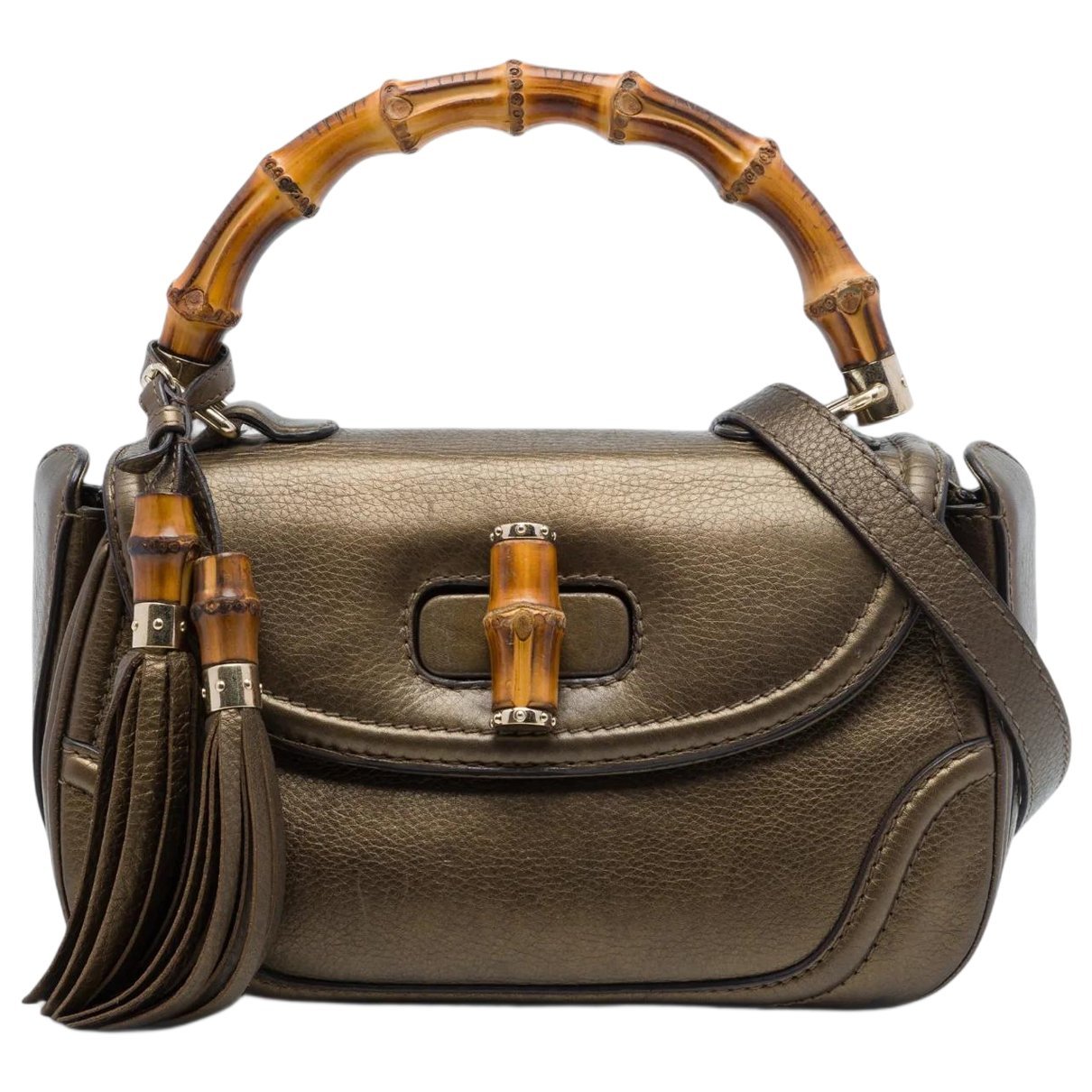 Bamboo leather satchel